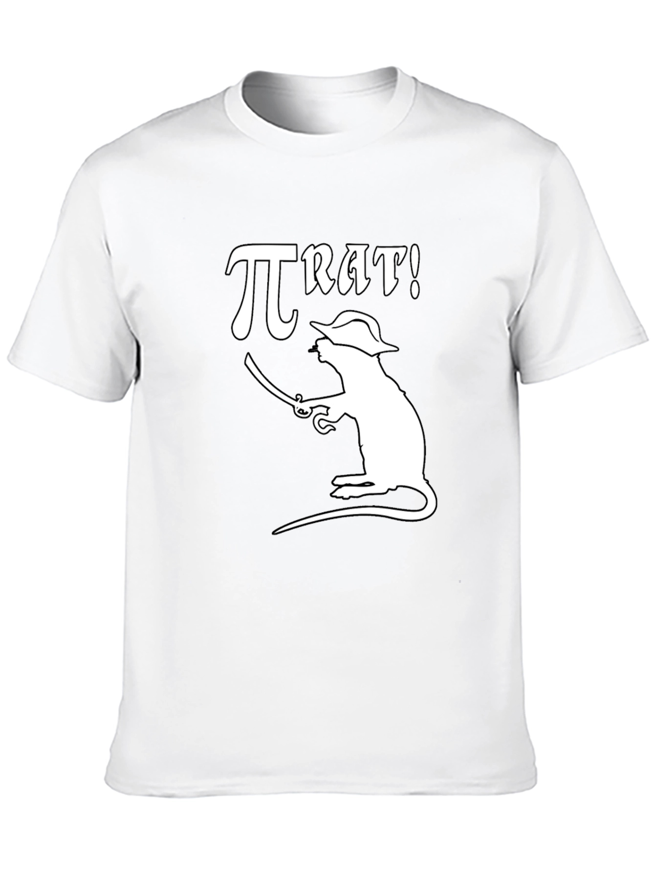 π RAT! Pirate Rat Graphic T-Shirt - Black