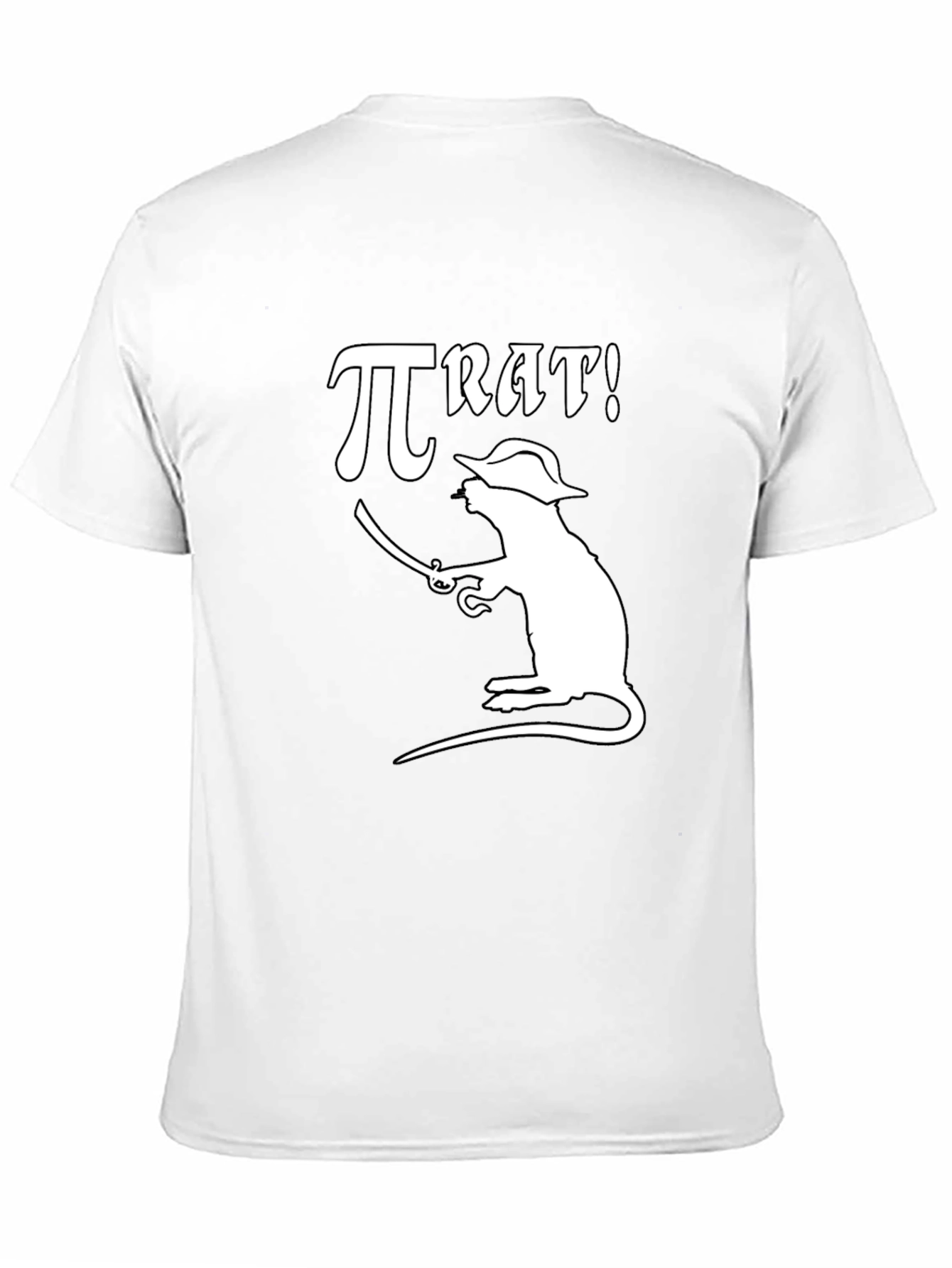 π RAT! Pirate Rat Graphic T-Shirt - Black