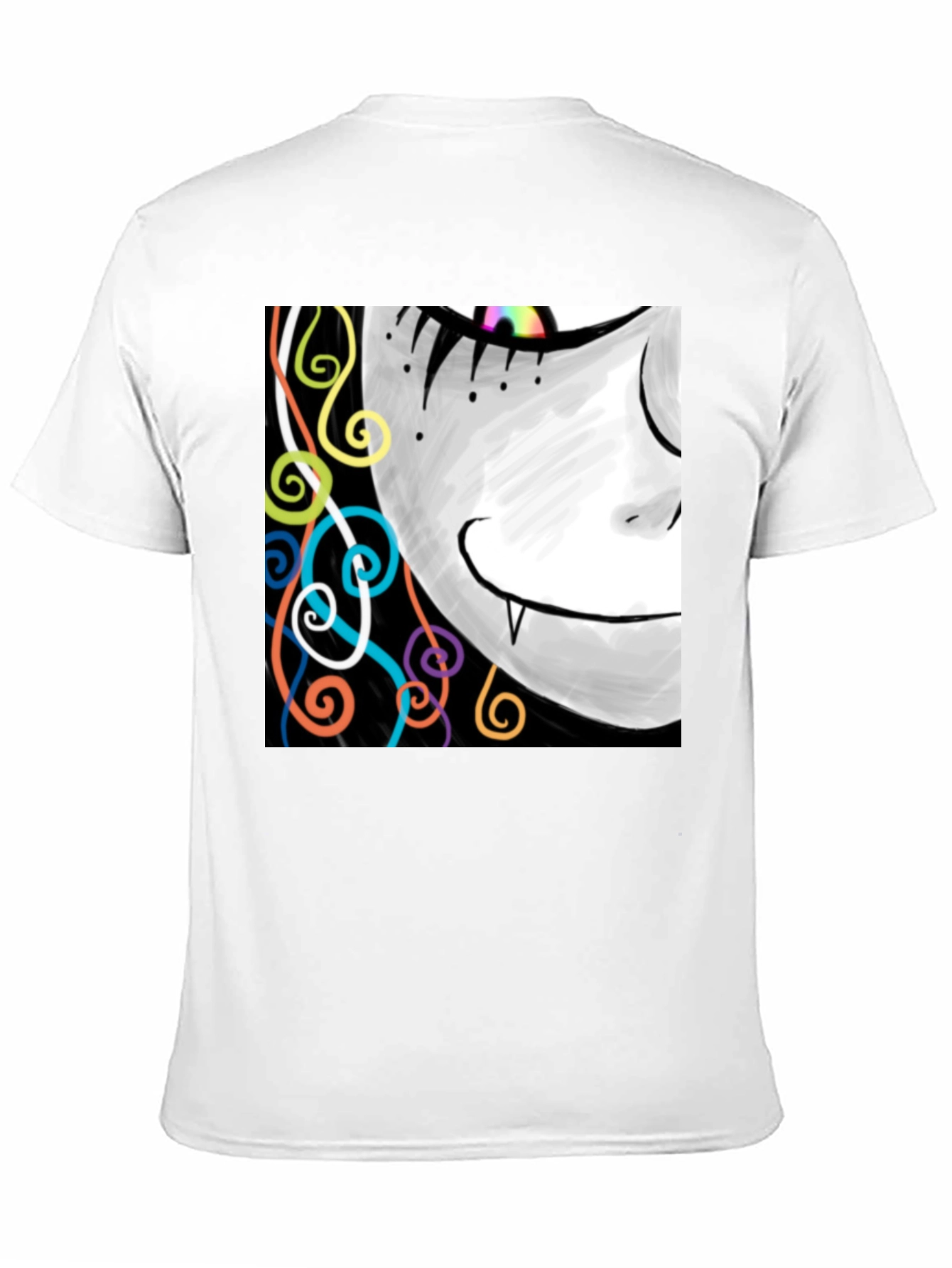 Funky Vampire Tee - Artistic Graphic Print