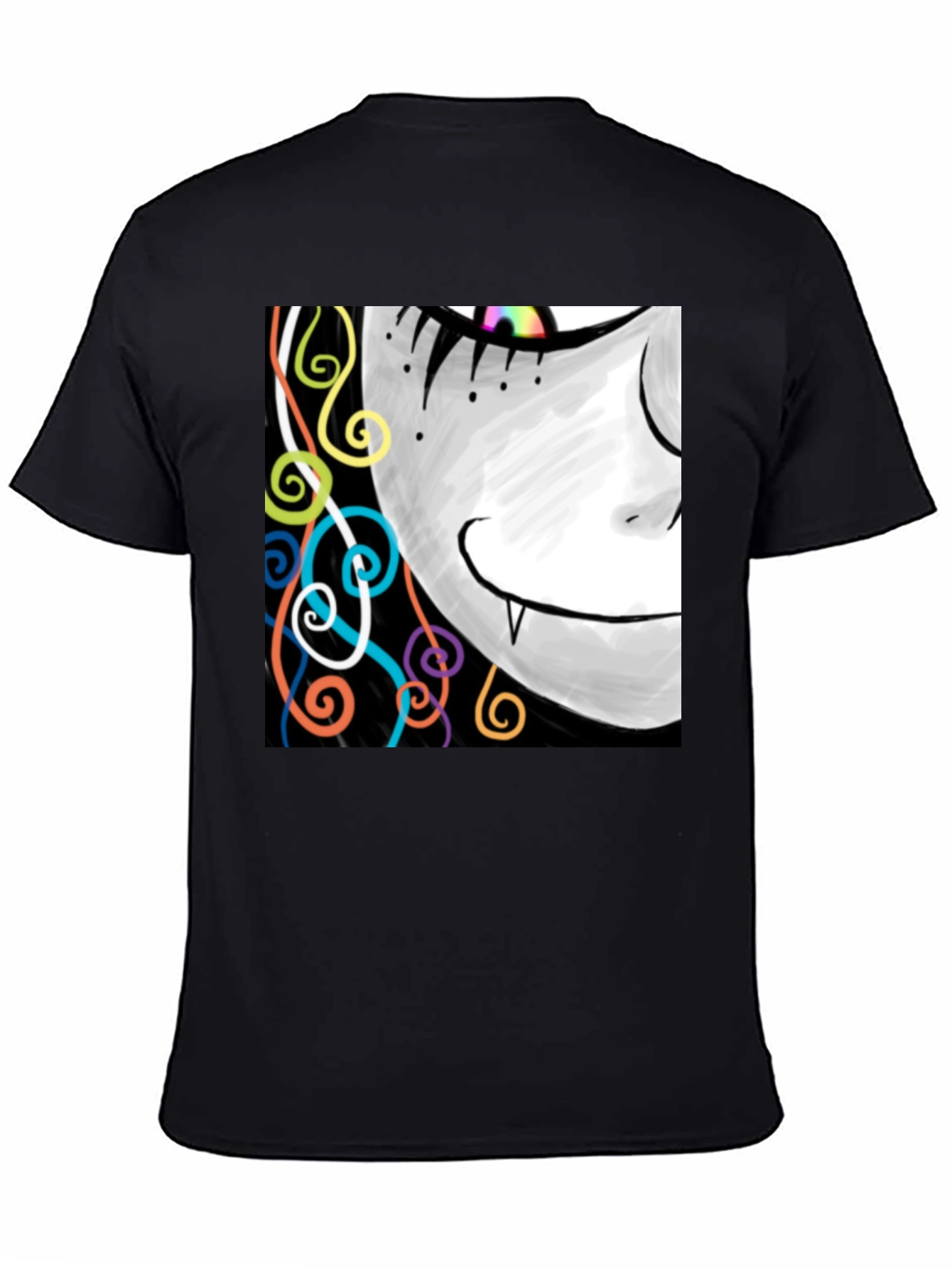 Funky Vampire Tee - Artistic Graphic Print
