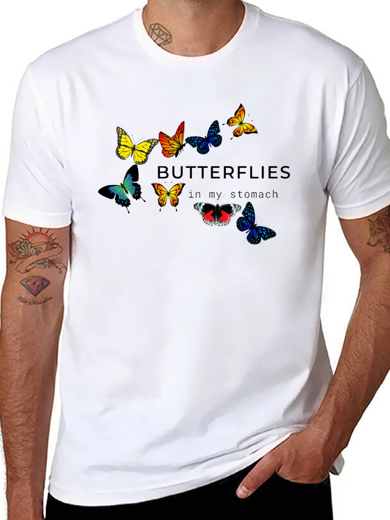 Butterflies in My Stomach Graphic T-Shirt