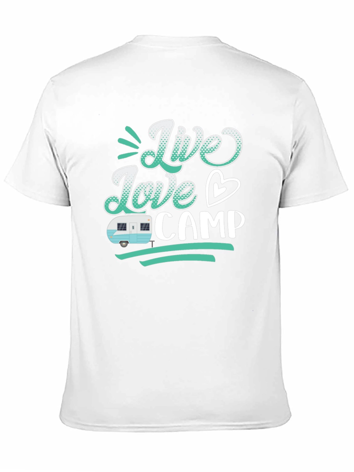 Live Love Camp Graphic Tee - Camping Lover T-Shirt