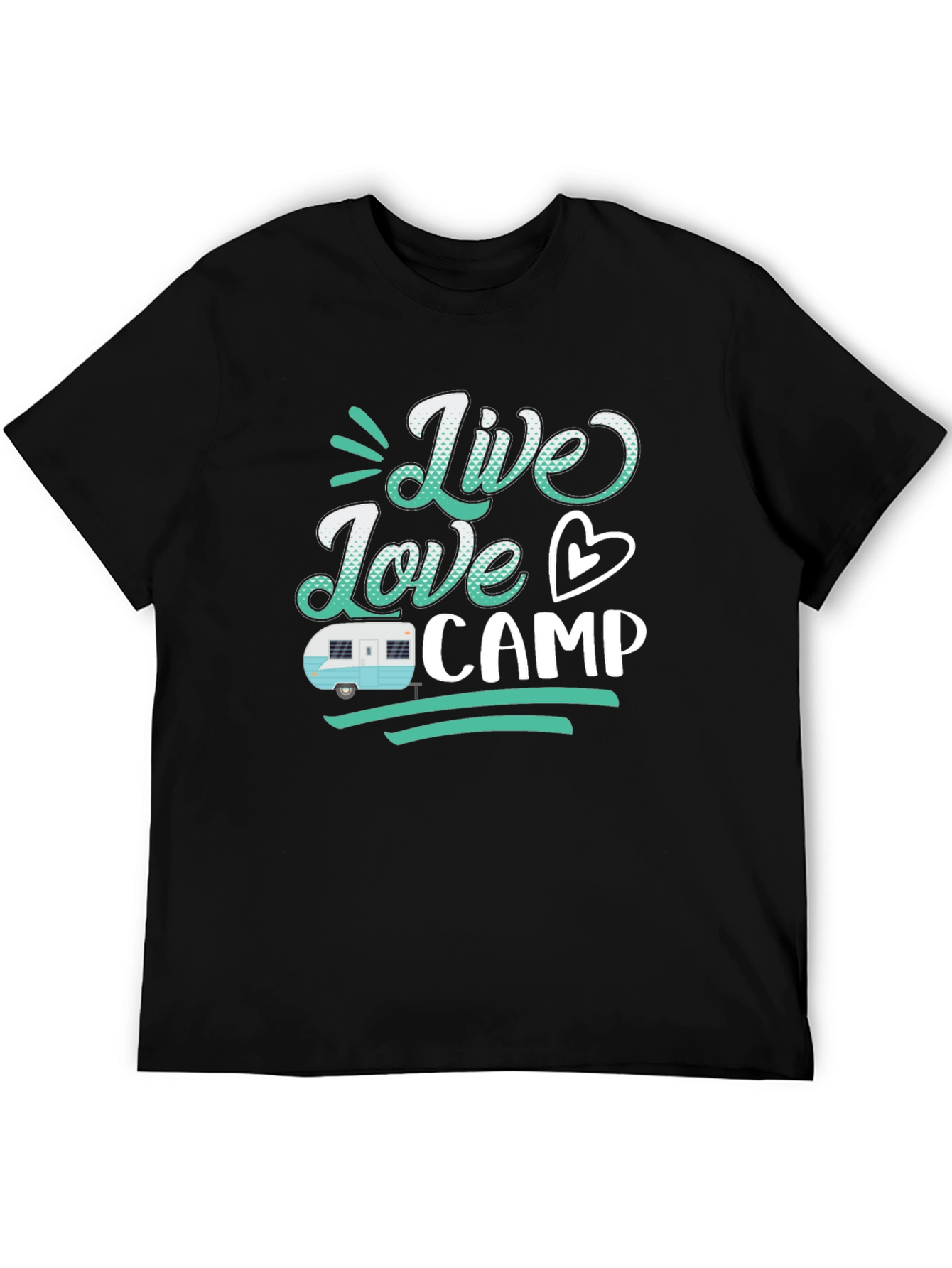 Live Love Camp Graphic Tee - Camping Lover T-Shirt