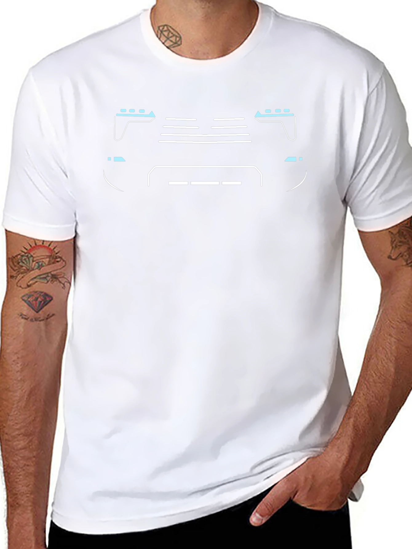 Abstract Car Front T-Shirt - Cool Automotive Design
