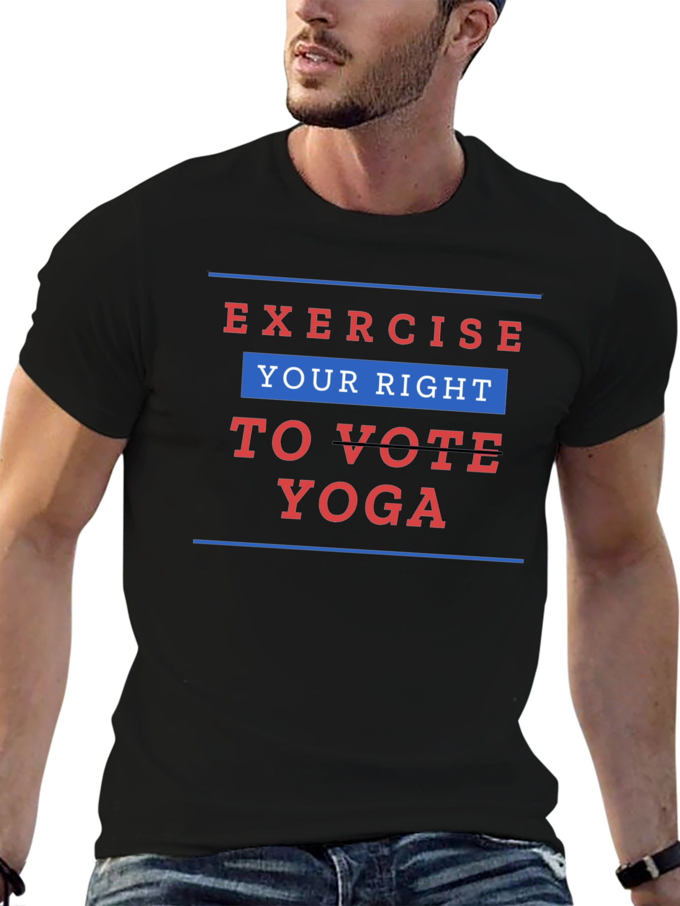 Exercise Your Right to Vote Yoga Graphic Tee