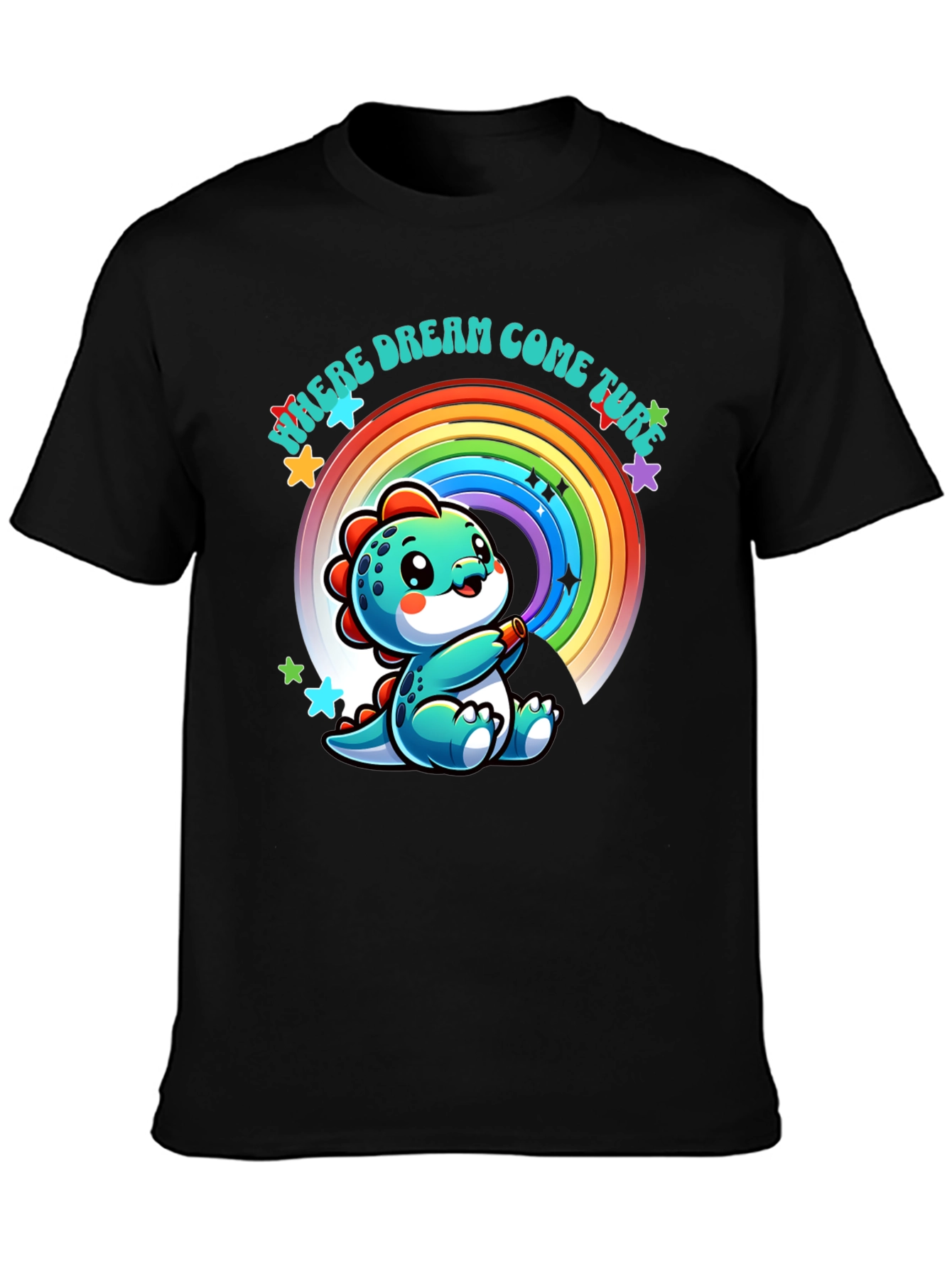 Cute Dinosaur Rainbow T-Shirt