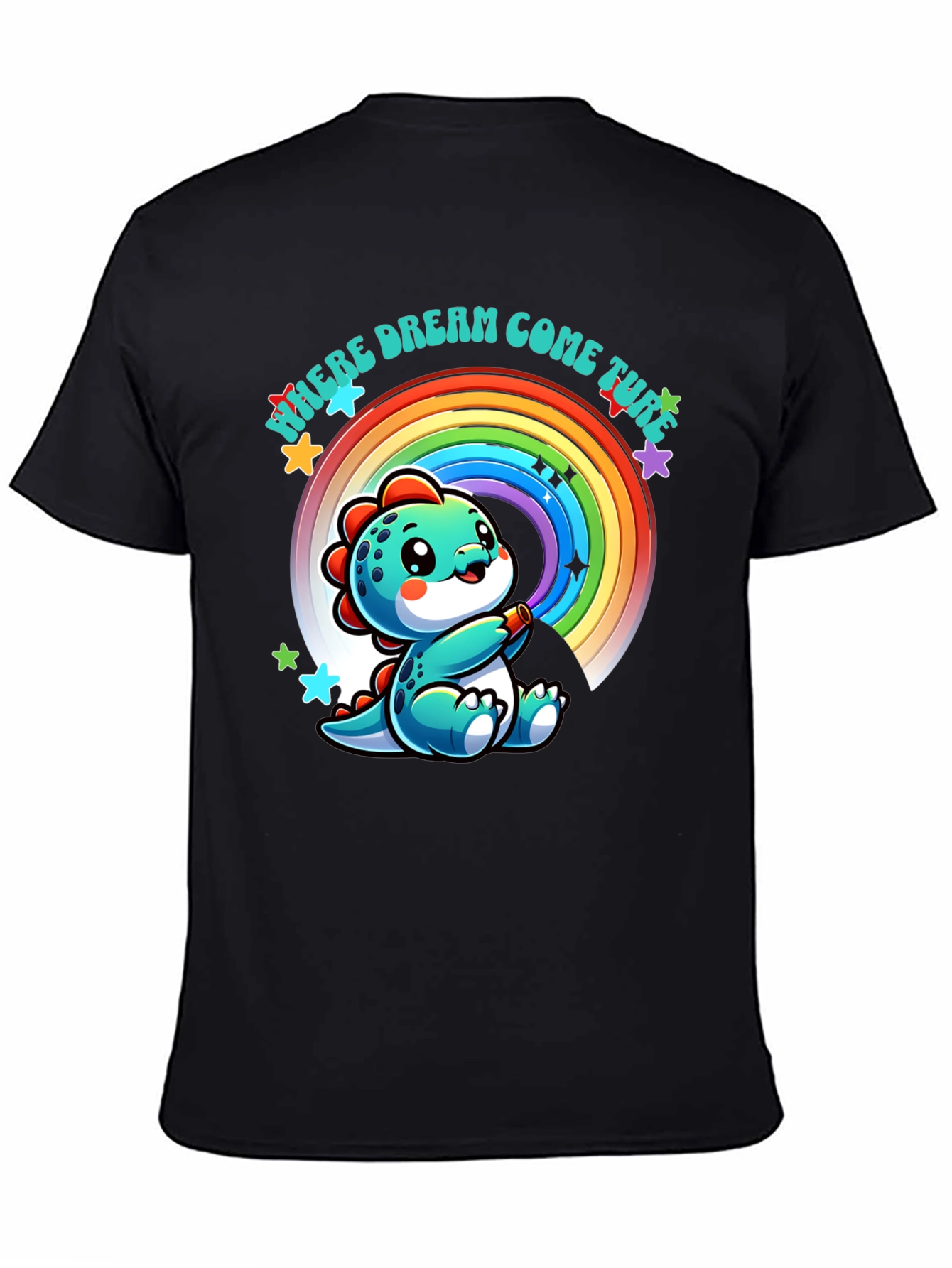 Cute Dinosaur Rainbow T-Shirt