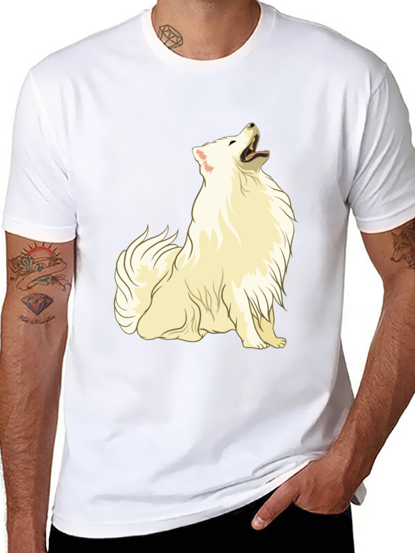 Dog Graphic Black T-Shirt