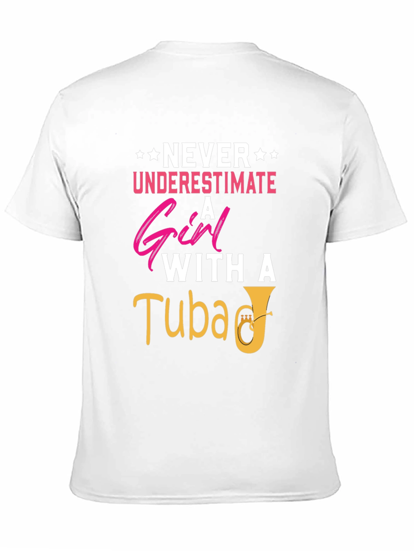 Never Underestimate Girl With Tuba T-Shirt