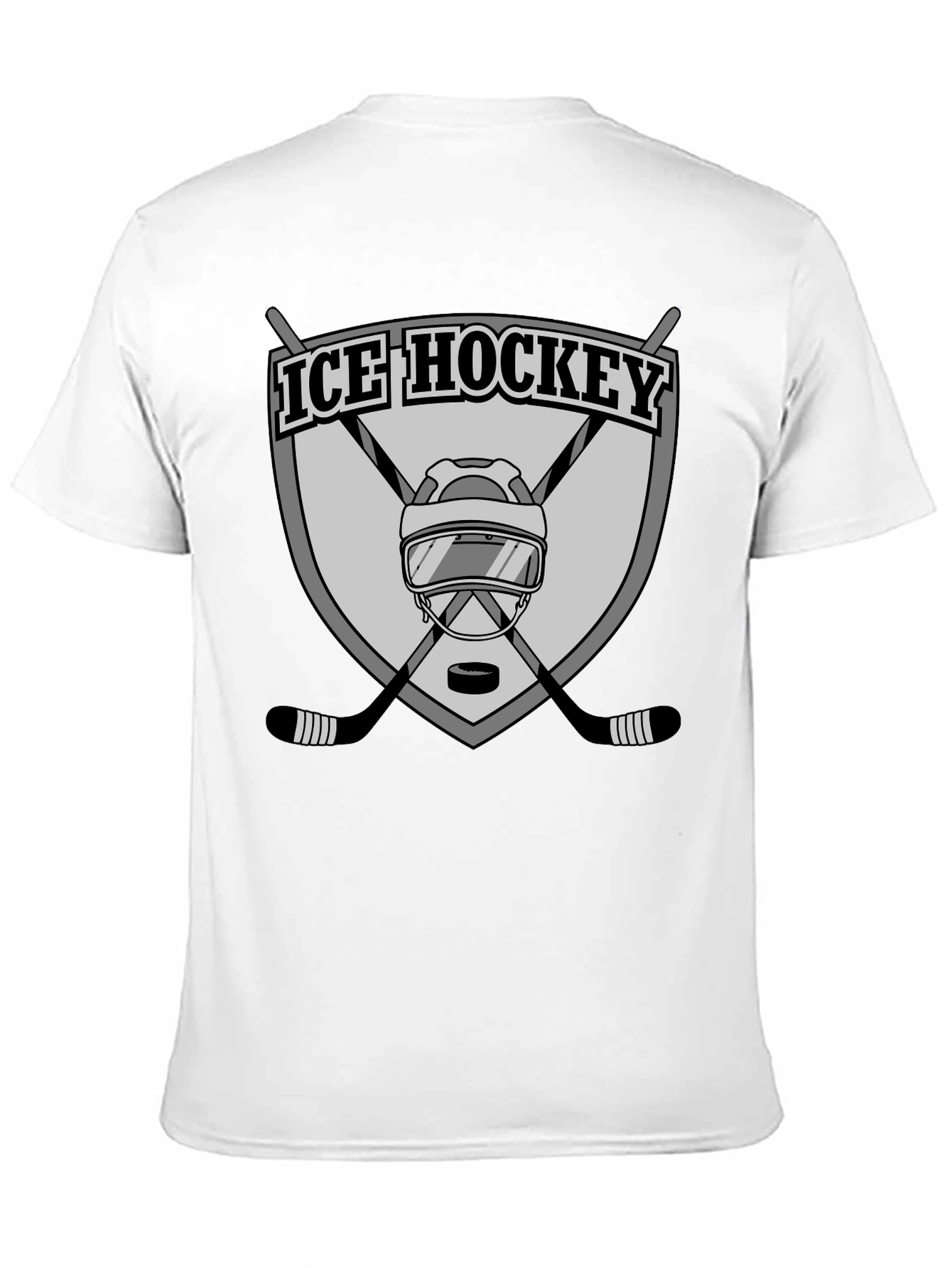 Ice Hockey Graphic Tee - Black
