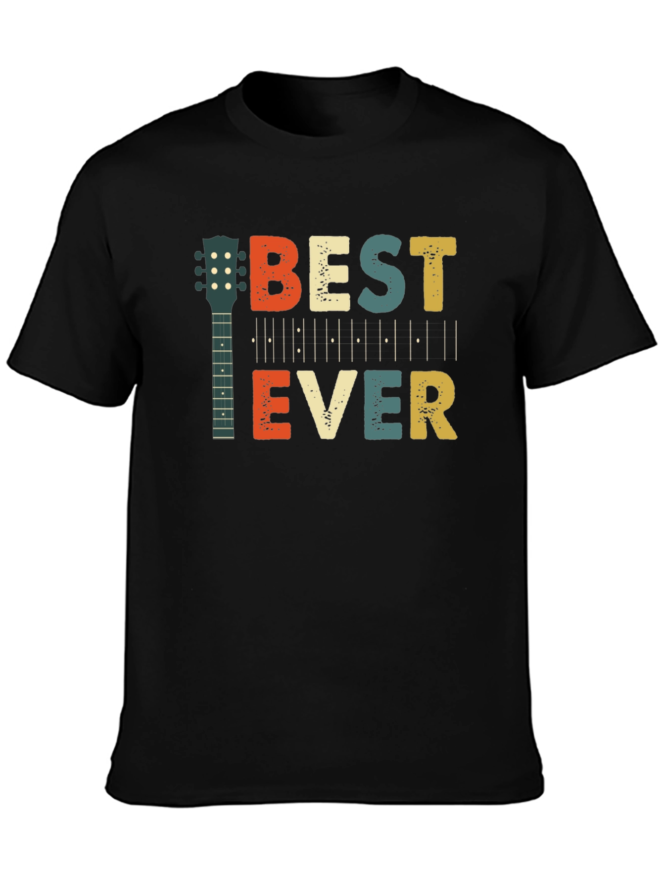 Best Ever Guitar T-Shirt Retro Graphic Tee