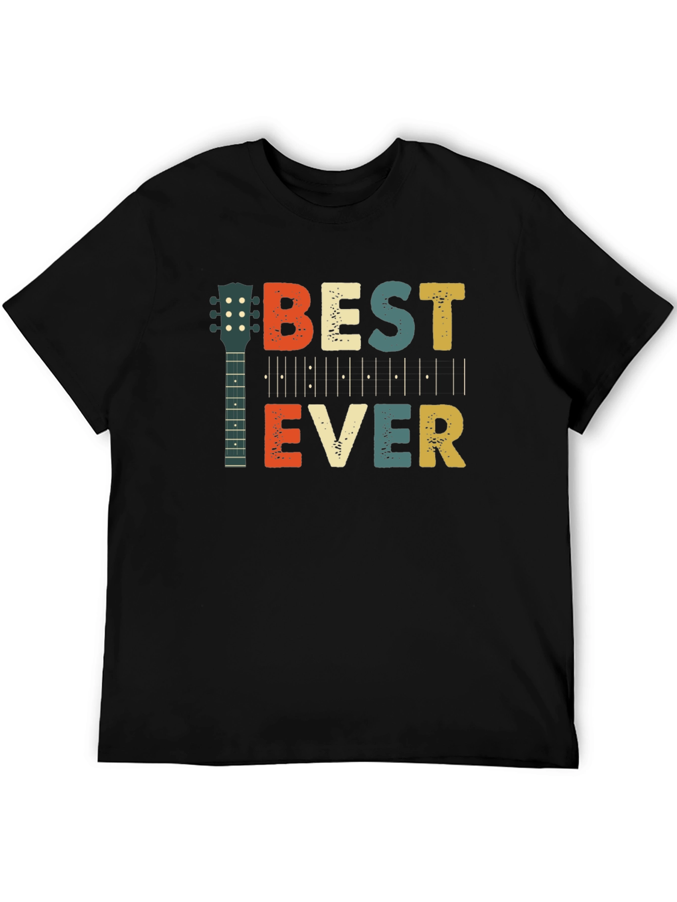 Best Ever Guitar T-Shirt Retro Graphic Tee