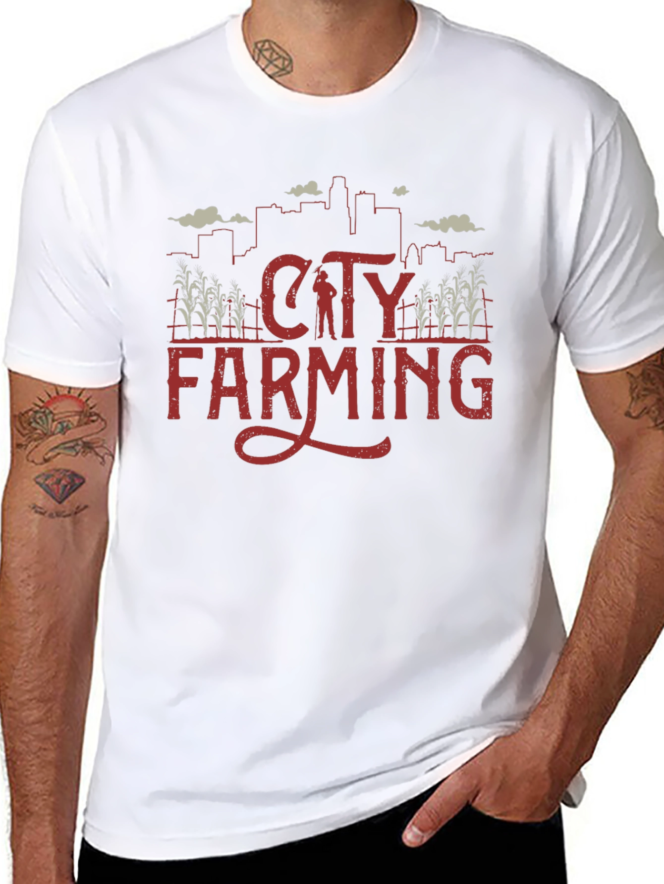 City Farming Graphic Tee - Urban Agriculture T-Shirt