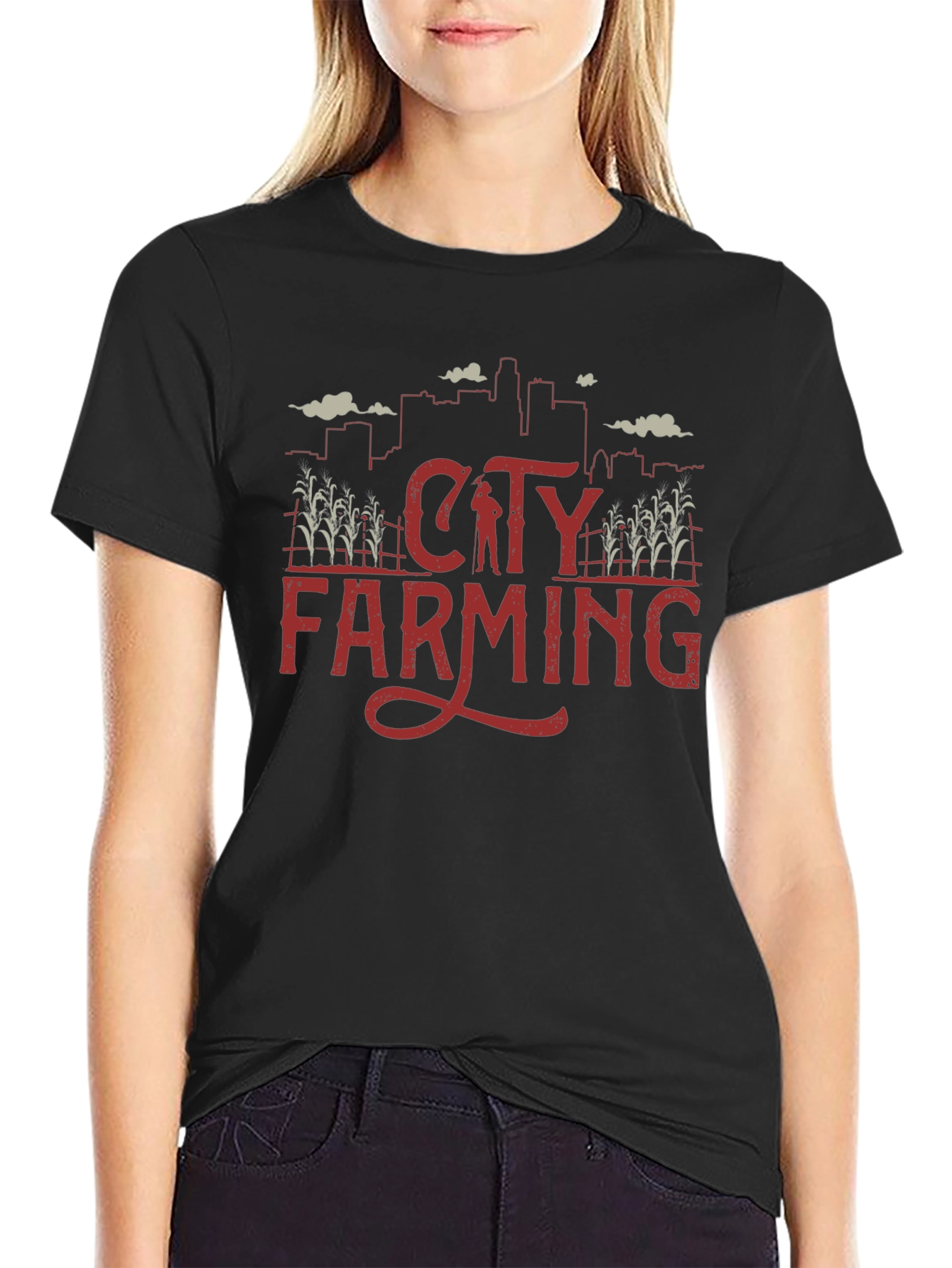 City Farming Graphic Tee - Urban Agriculture T-Shirt