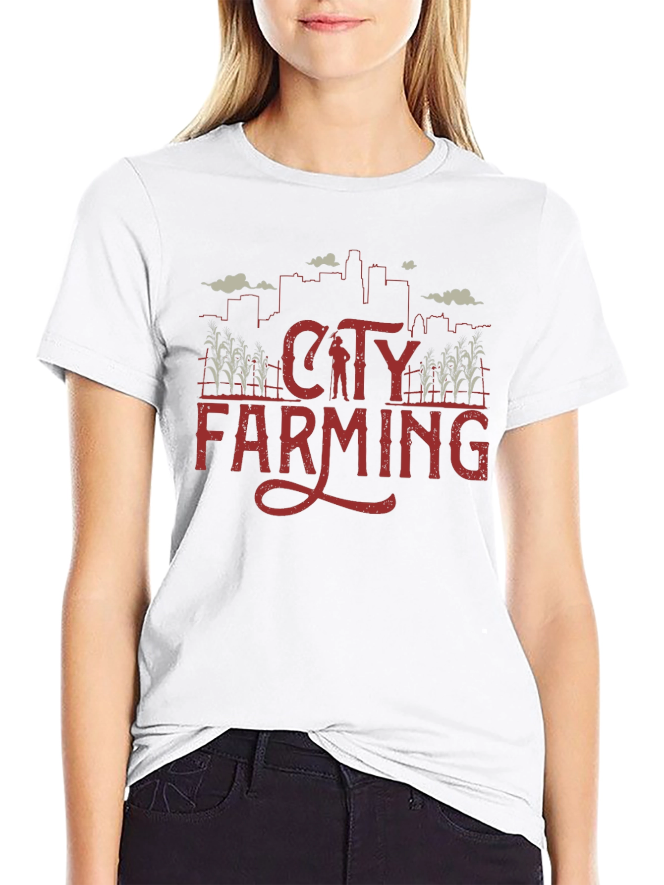 City Farming Graphic Tee - Urban Agriculture T-Shirt