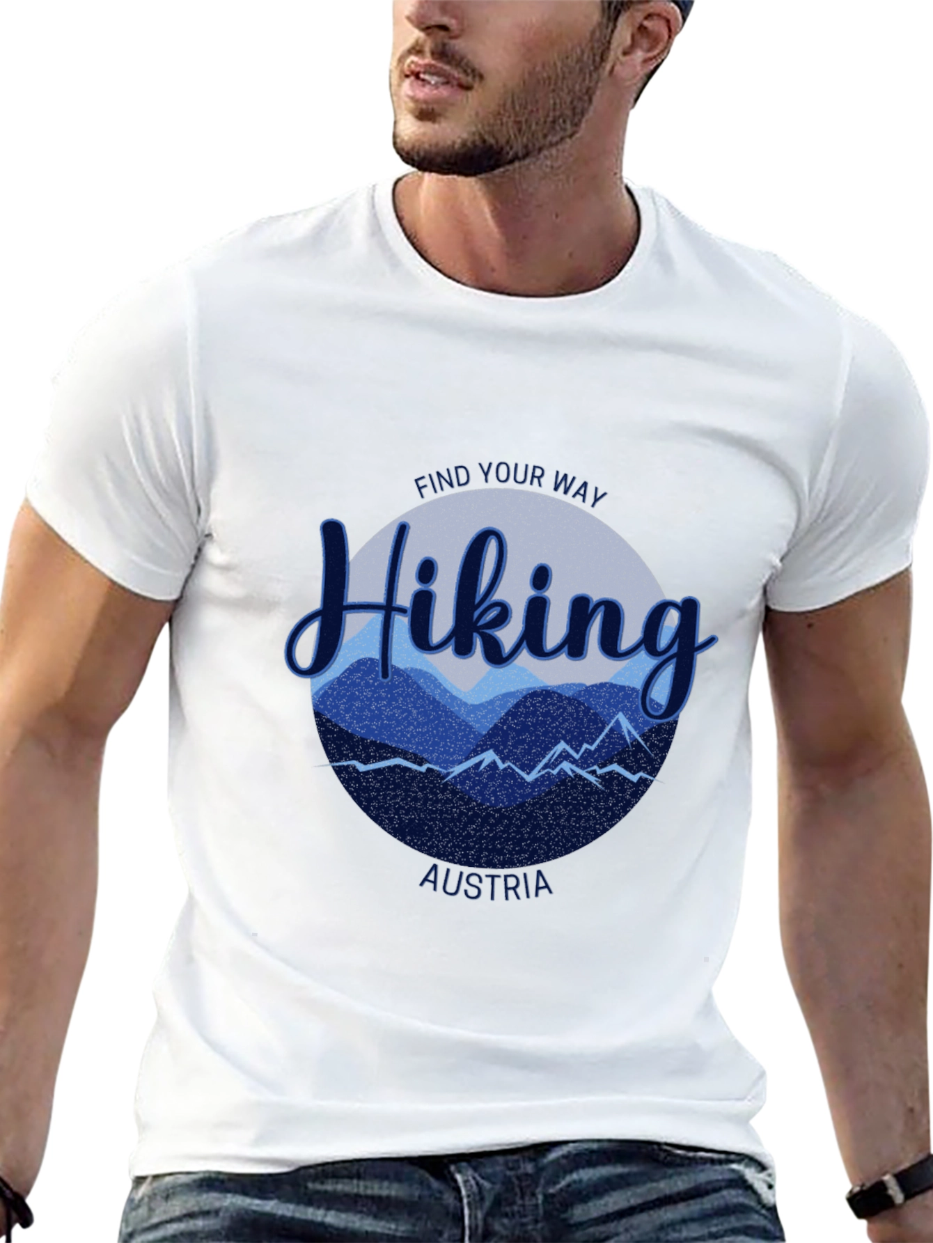 Hiking Austria Tee - Find Your Way Mountain T-Shirt