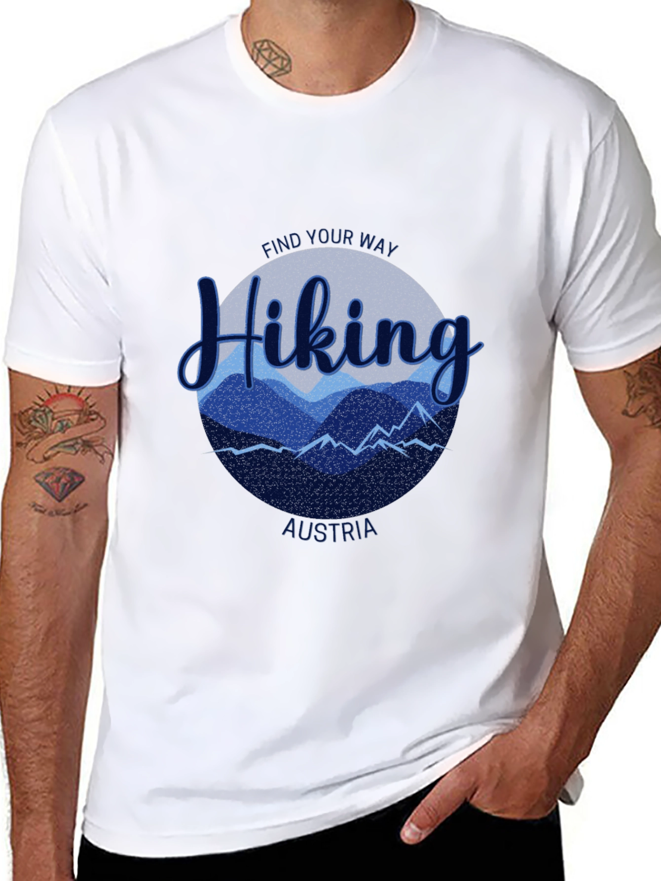 Hiking Austria Tee - Find Your Way Mountain T-Shirt