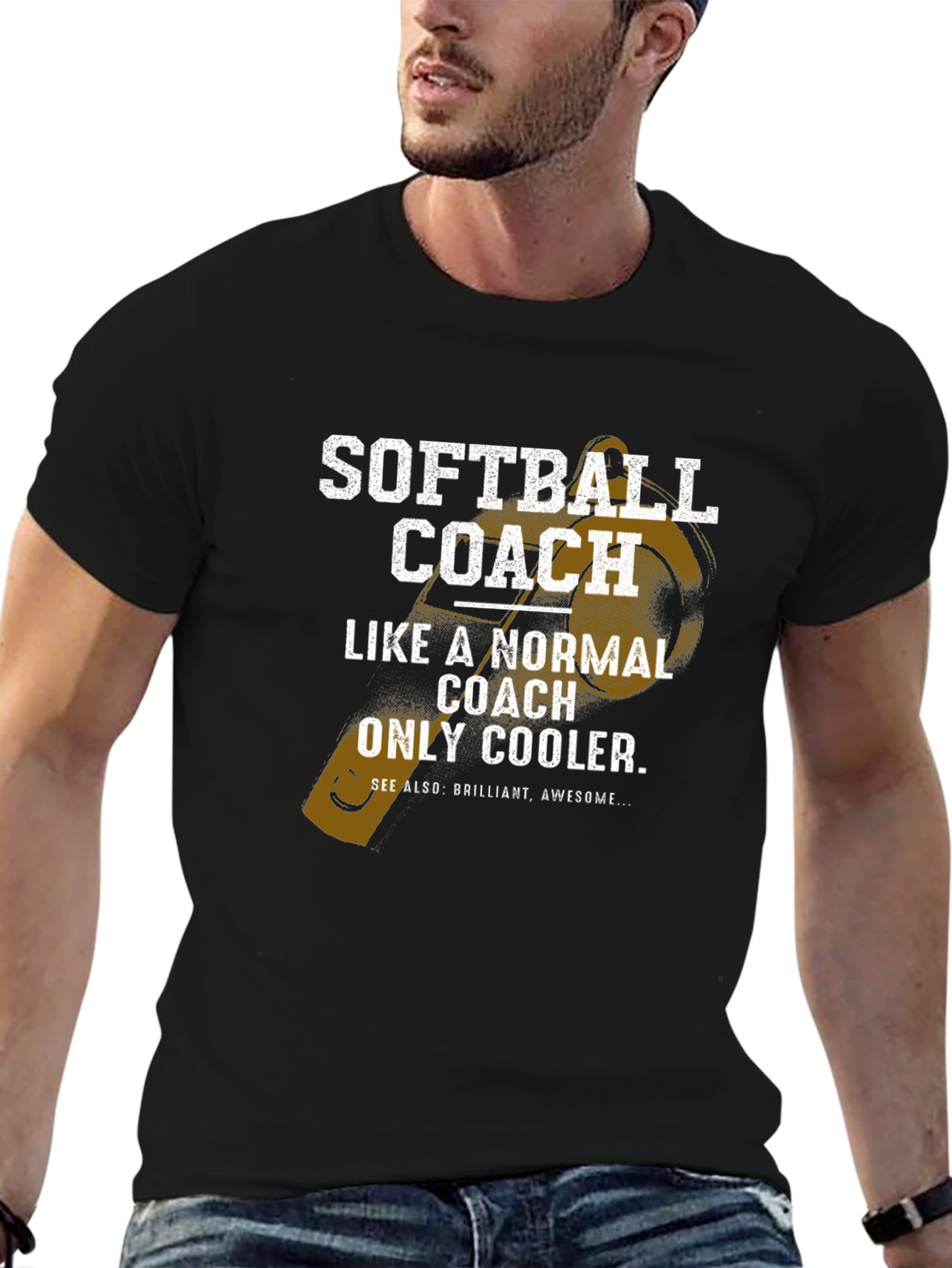 Softball Coach T-Shirt - Cool Coach Tee