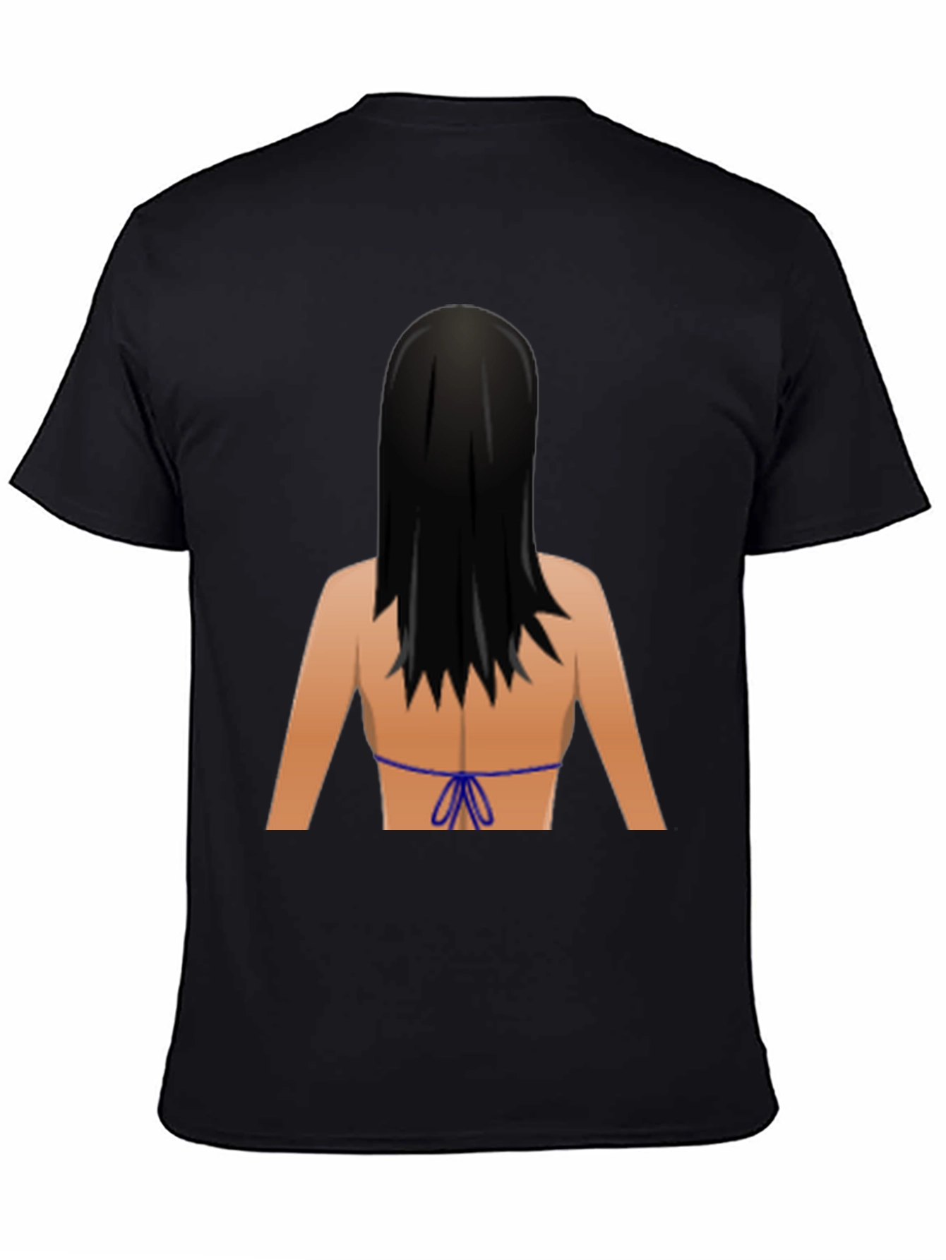 Novelty Graphic Tee - Womens Back Emoji