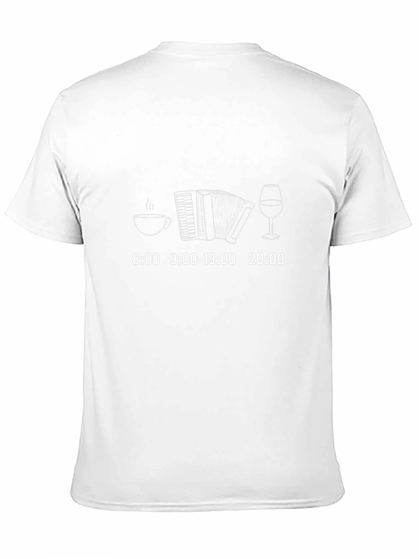 Accordion Coffee Wine Time T-Shirt