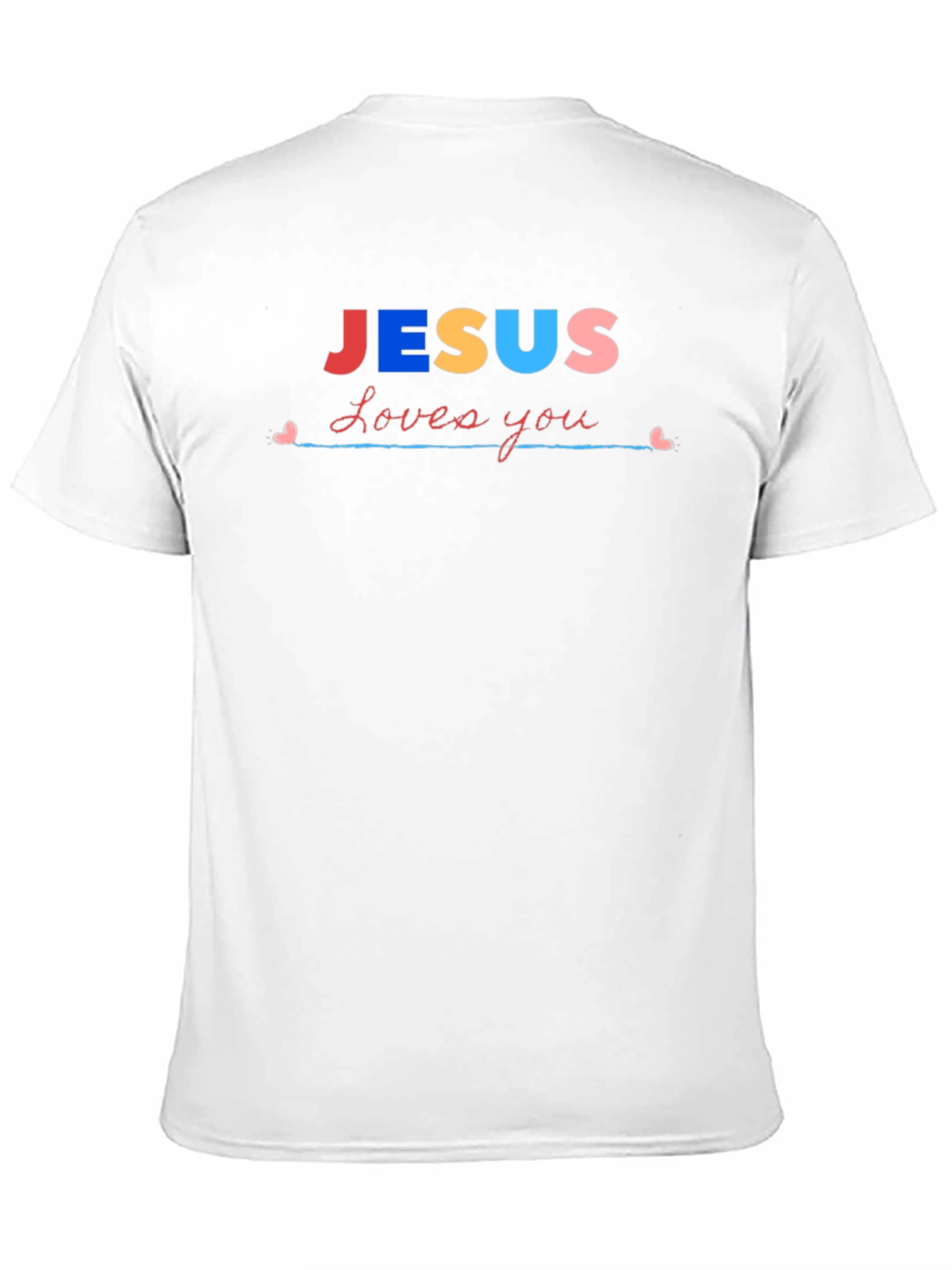 Jesus Loves You Graphic T-Shirt - Black