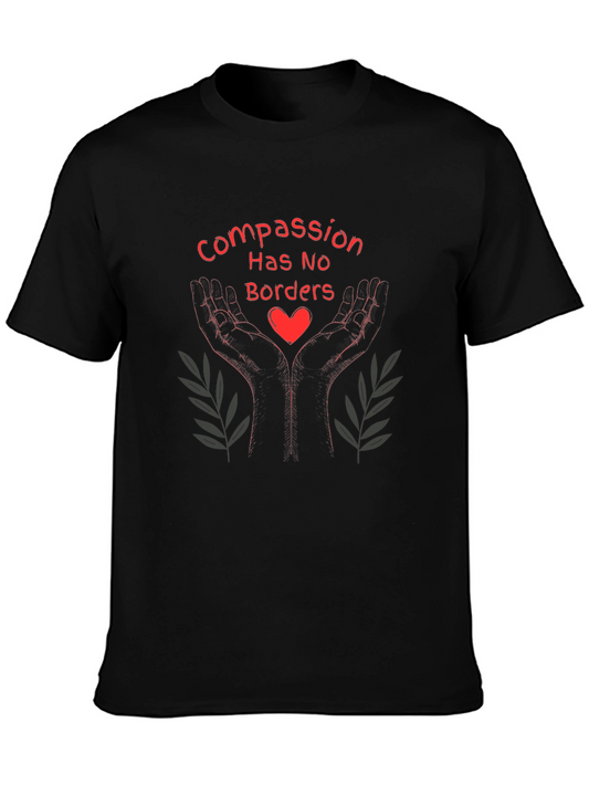 Compassion Has No Borders Black T-Shirt
