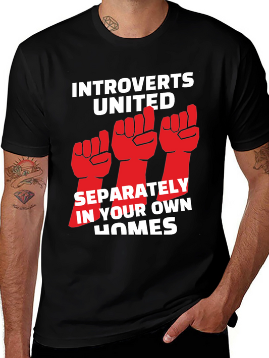 Introverts United T-Shirt: Funny Social Distancing Tee