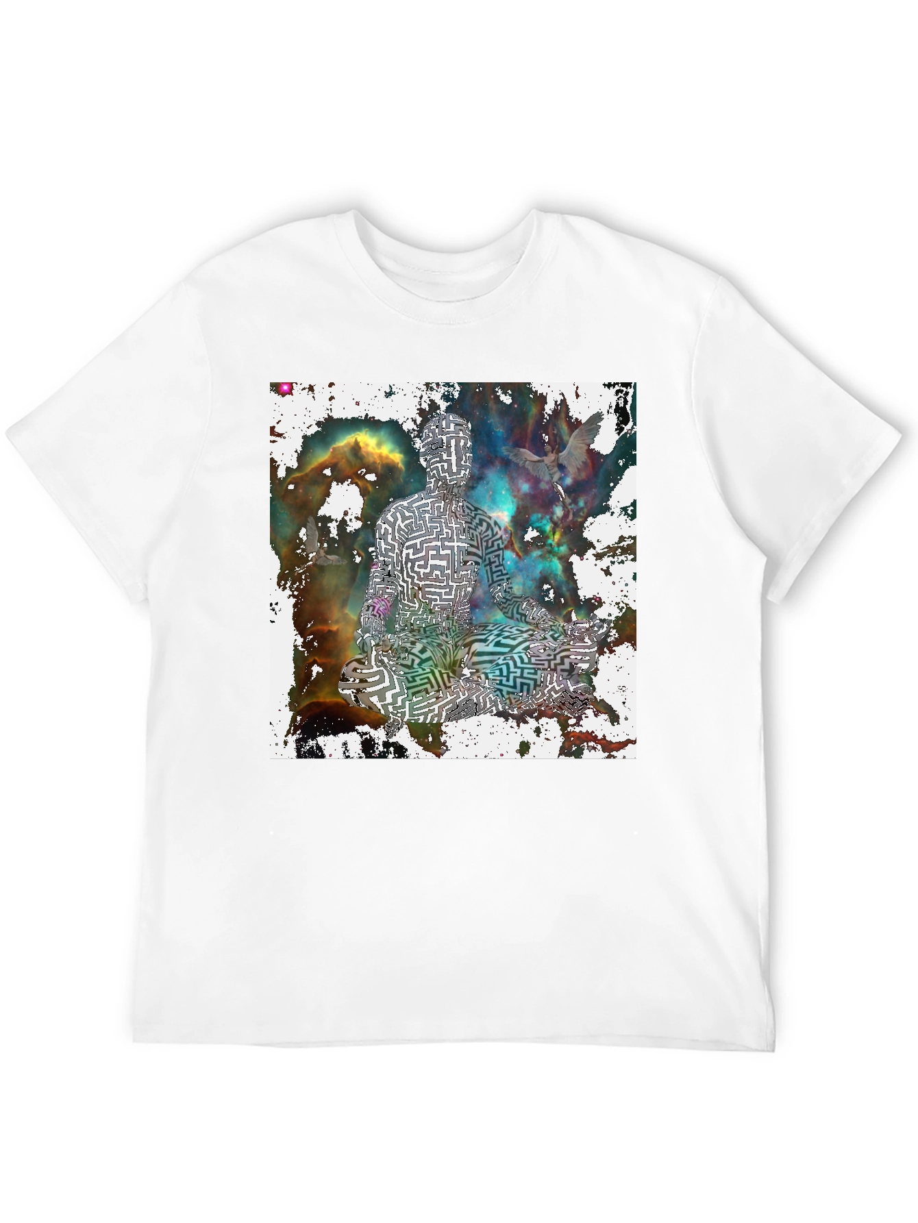 Maze Man Meditating T-Shirt