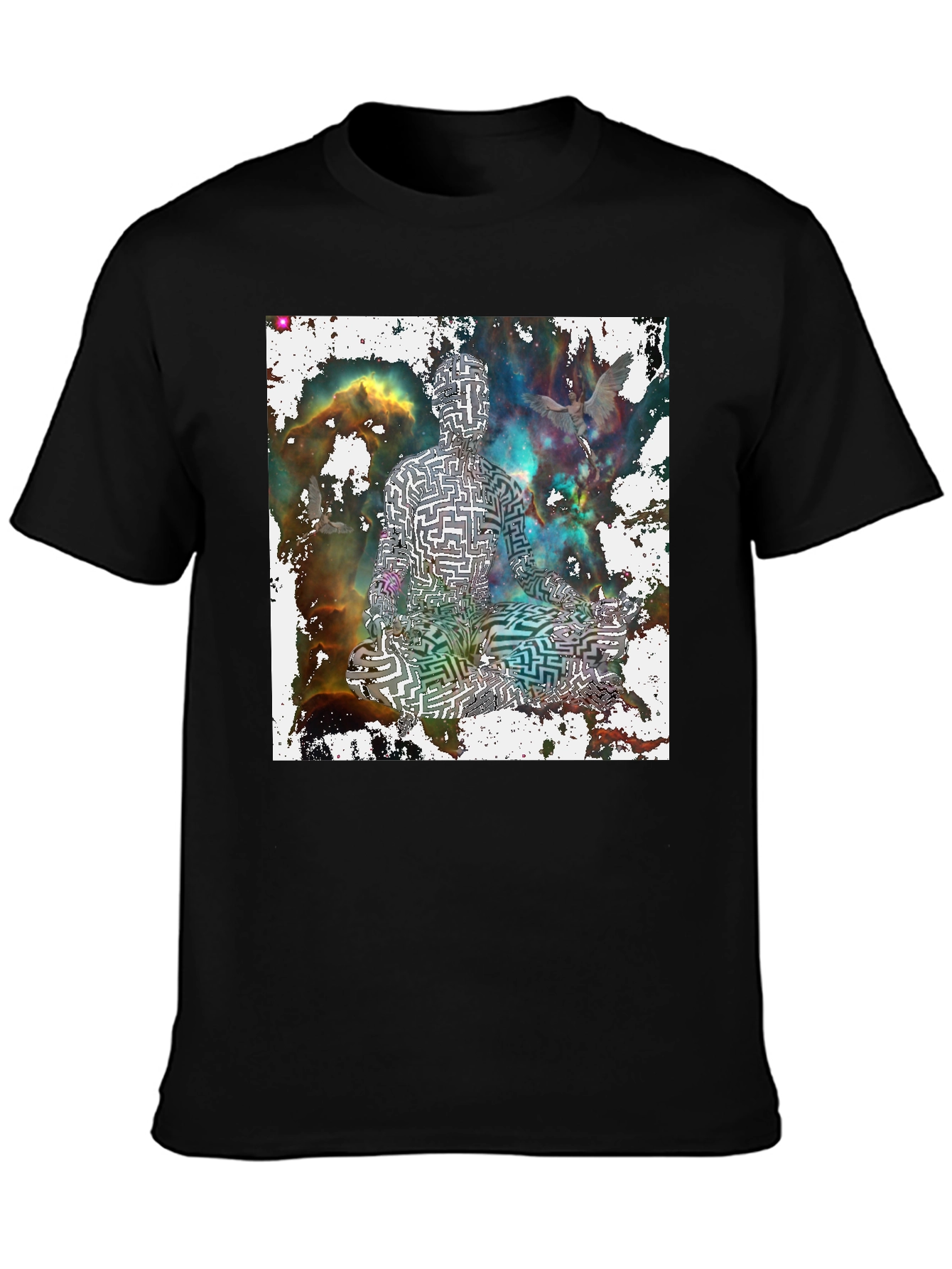 Maze Man Meditating T-Shirt