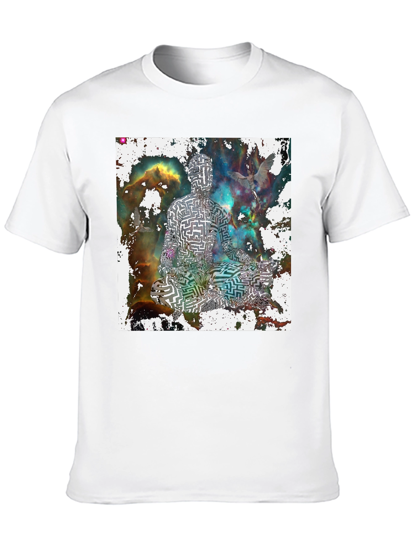 Maze Man Meditating T-Shirt