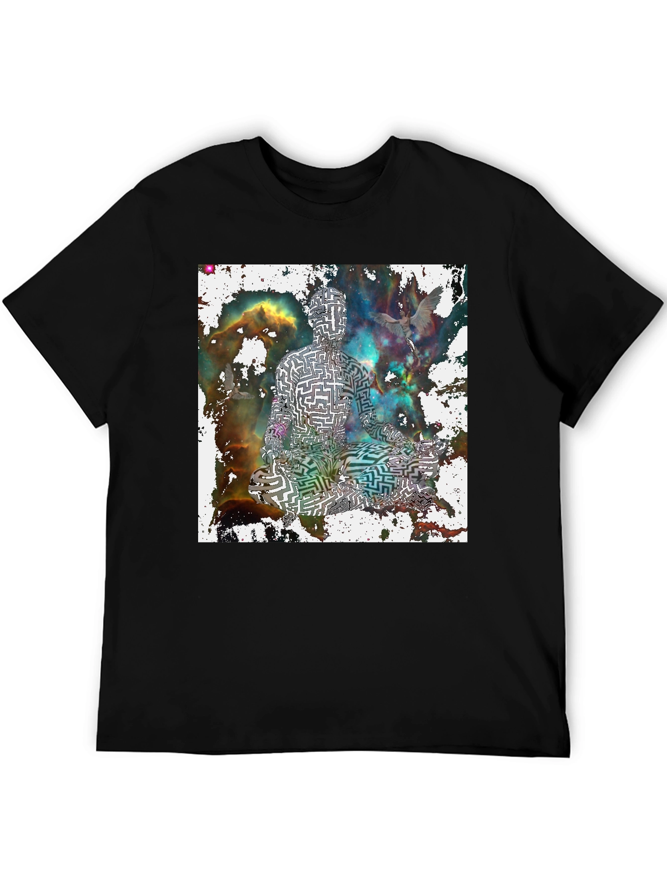 Maze Man Meditating T-Shirt