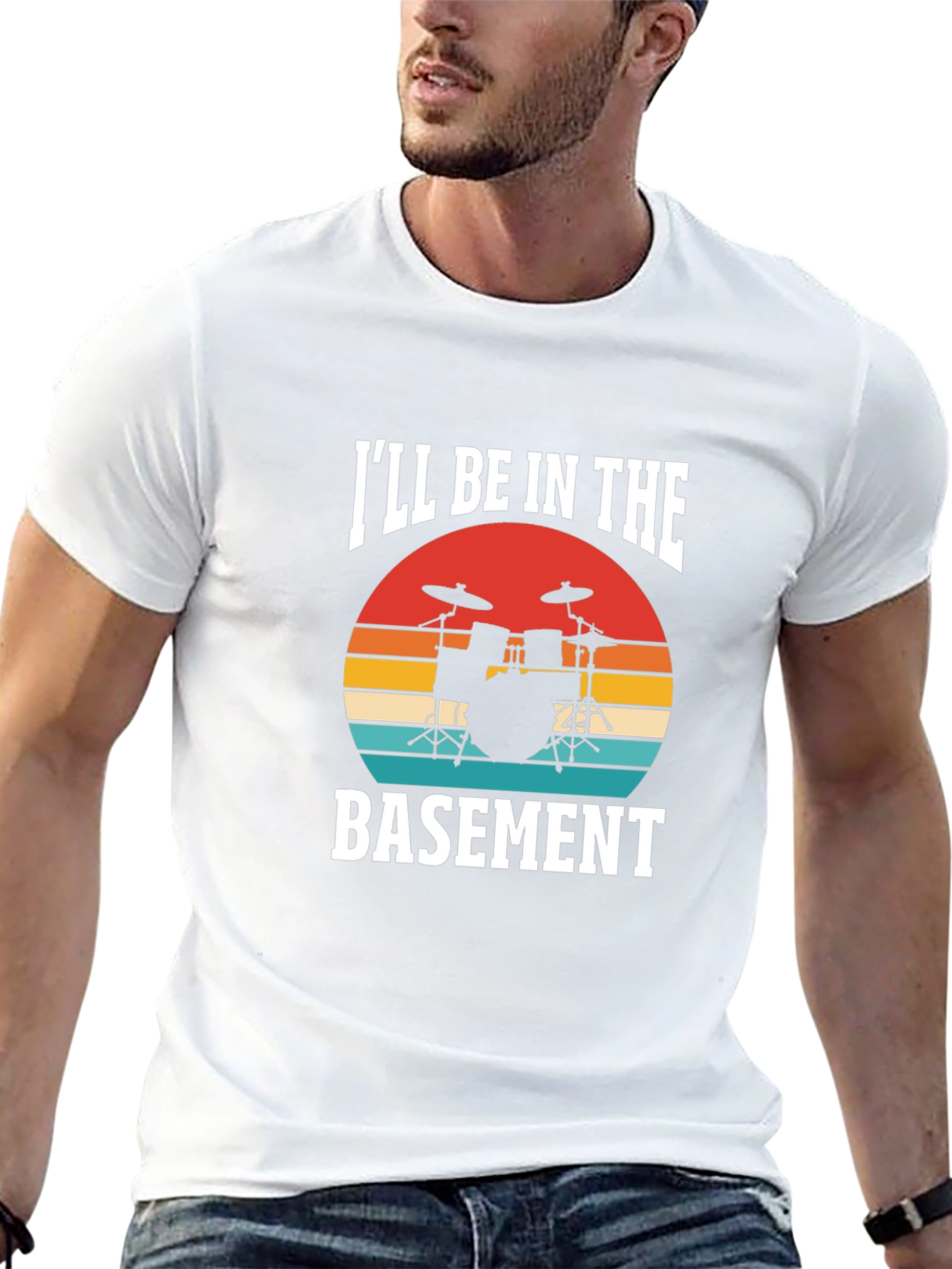 Ill Be In The Basement Drummer T-Shirt