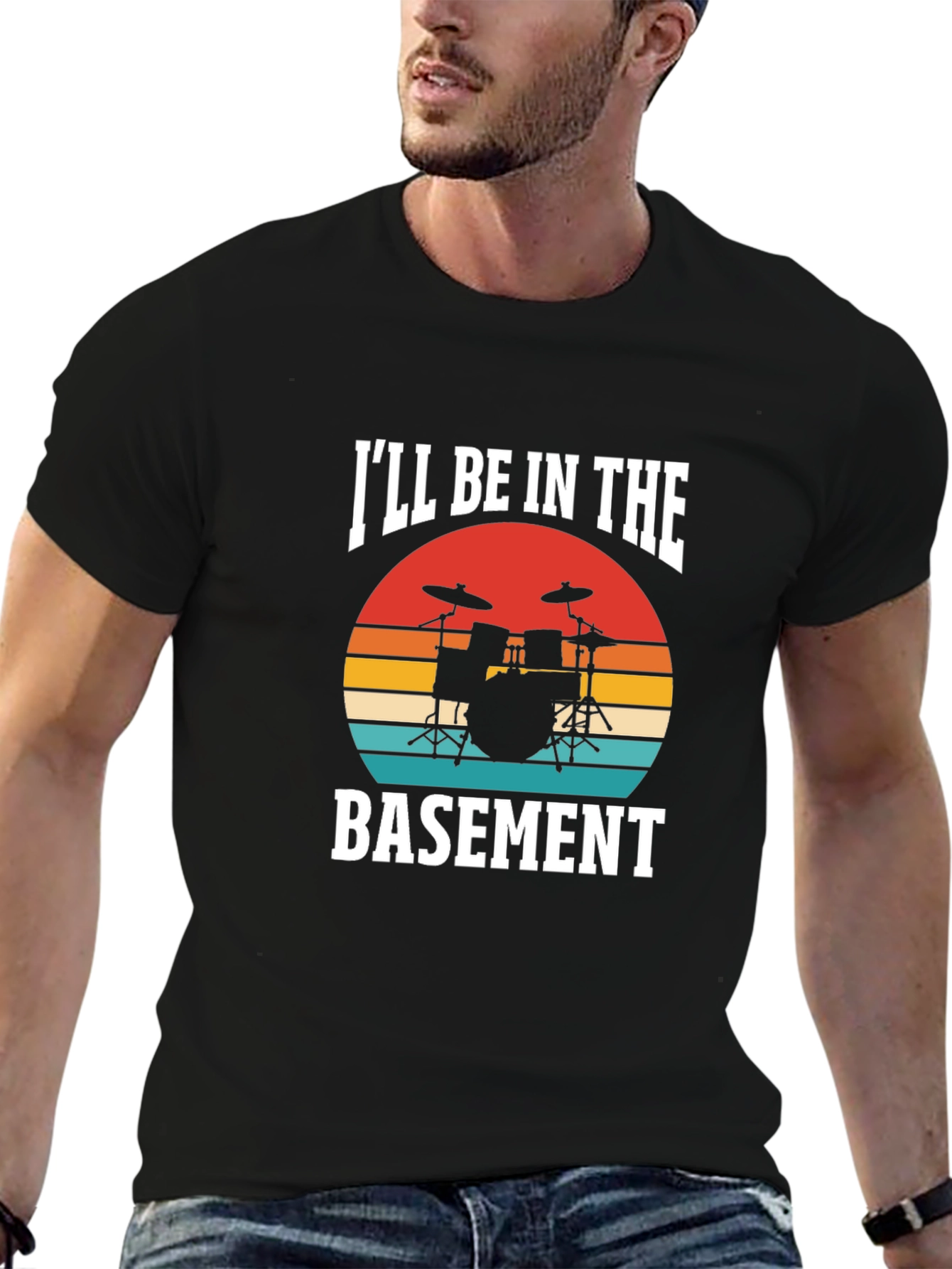 Ill Be In The Basement Drummer T-Shirt