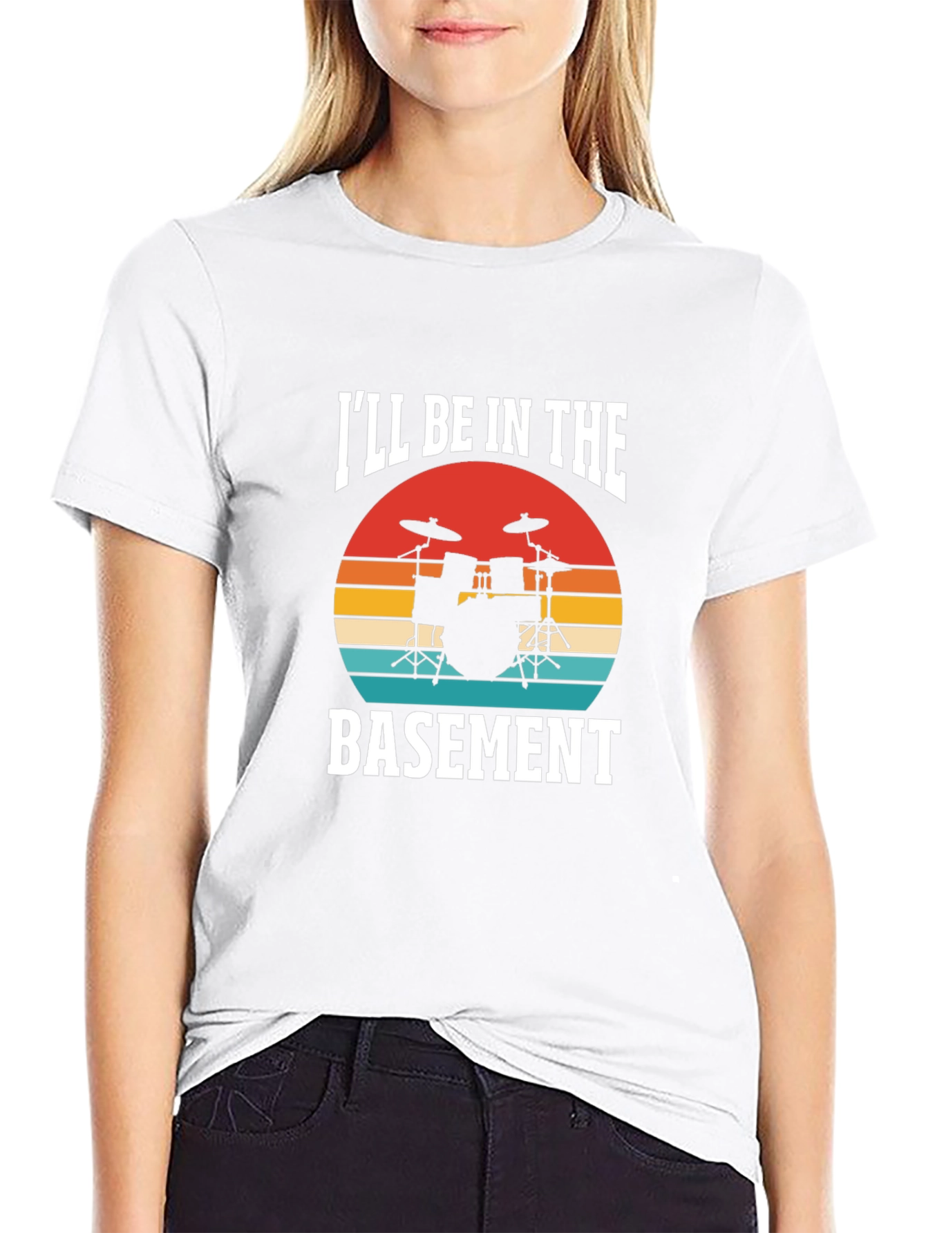 Ill Be In The Basement Drummer T-Shirt