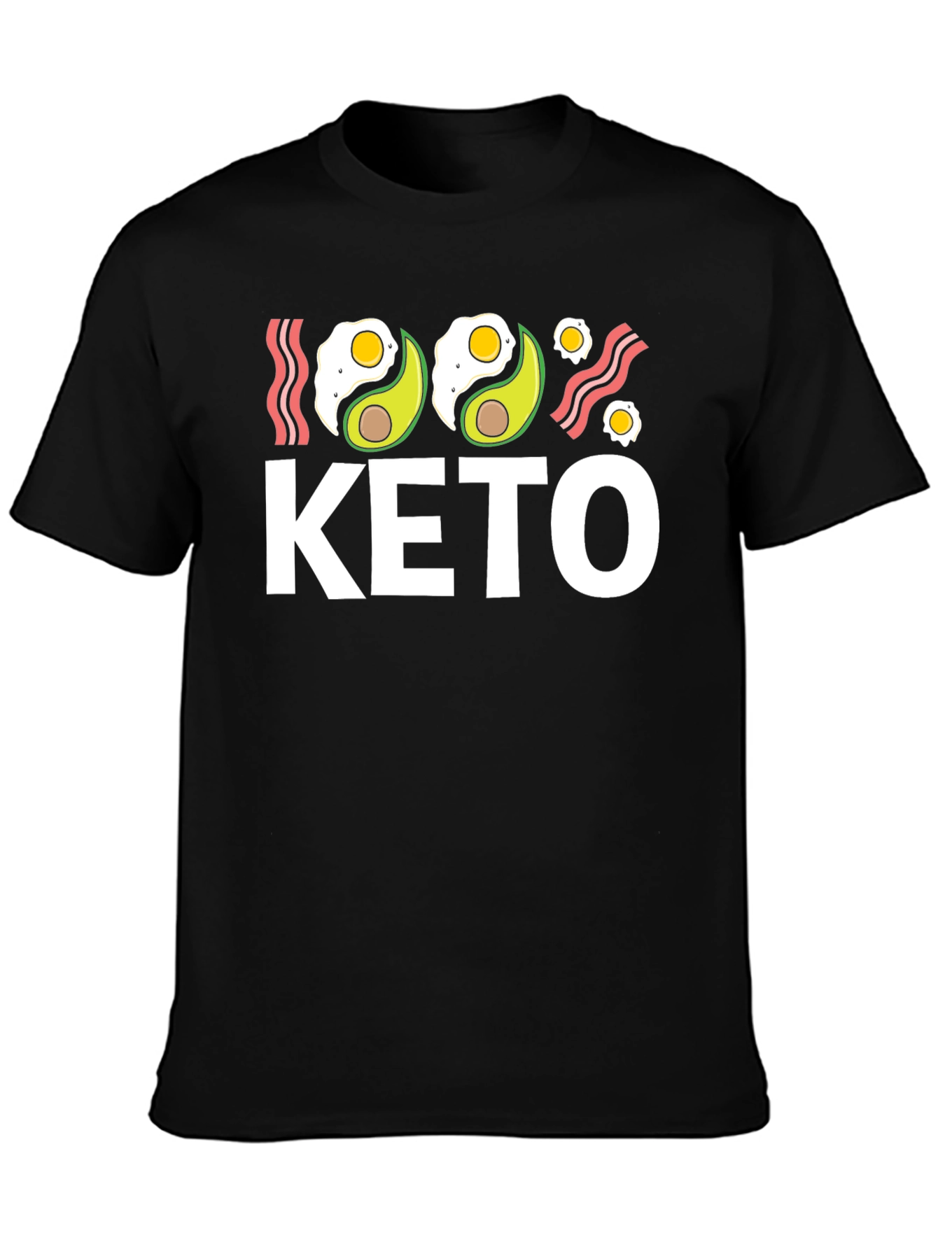 Keto Diet T-Shirt - Avocado and Eggs