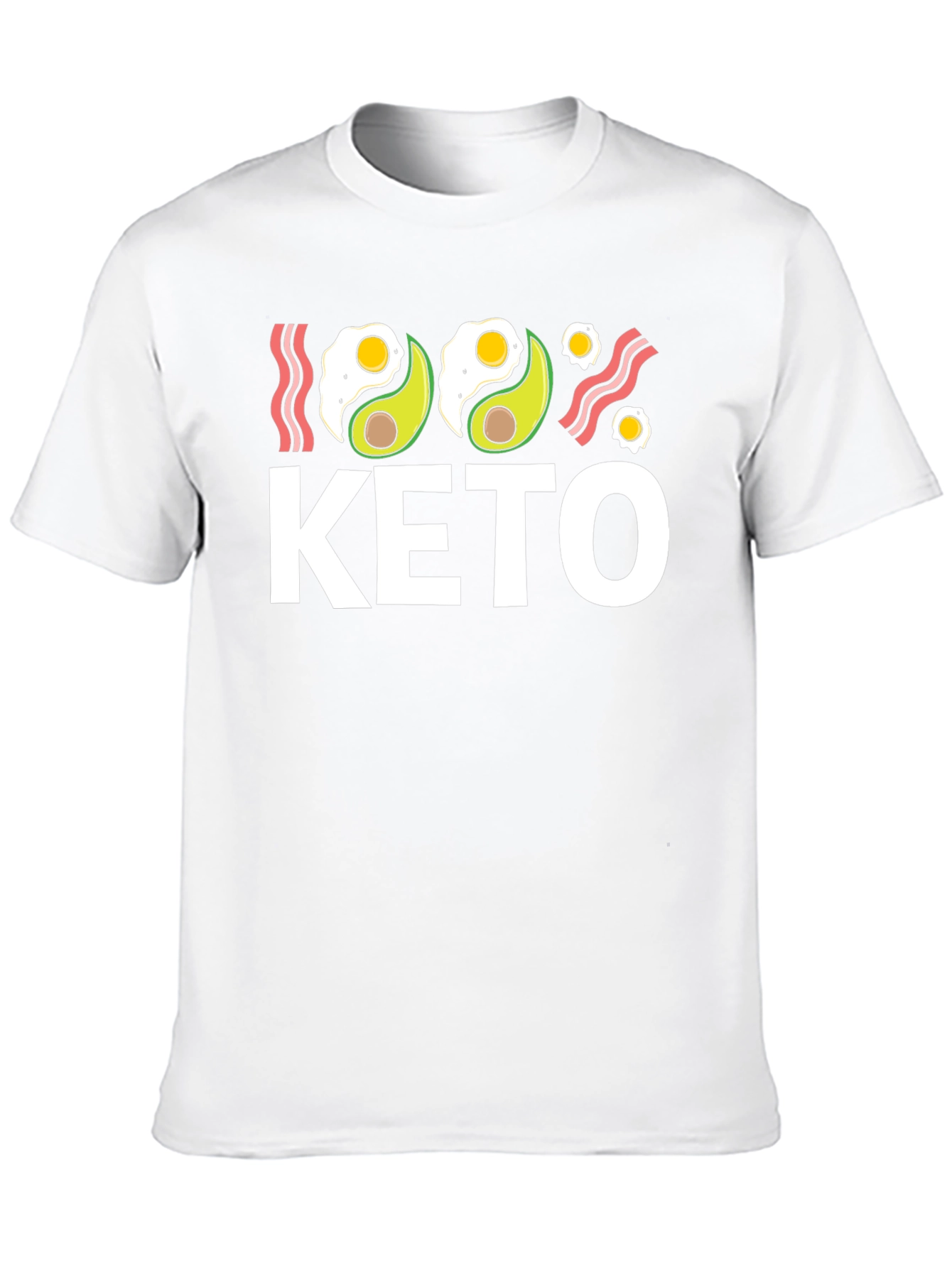 Keto Diet T-Shirt - Avocado and Eggs