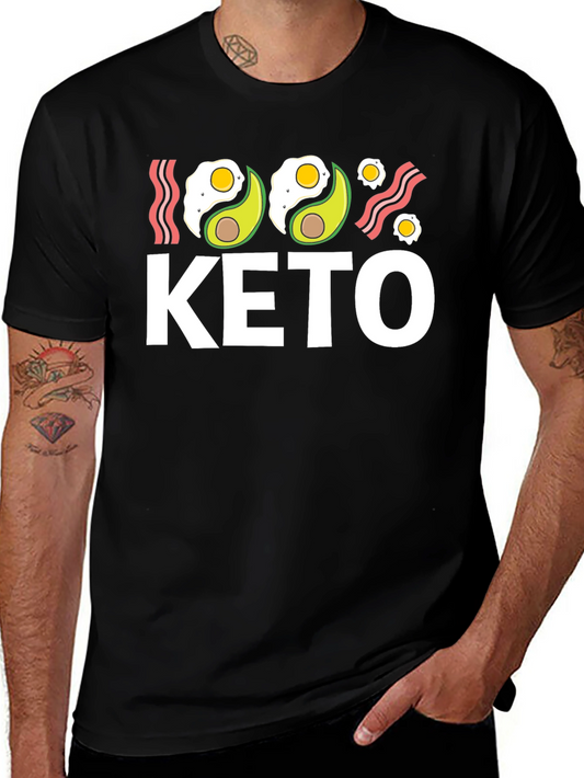 Keto Diet T-Shirt - Avocado and Eggs