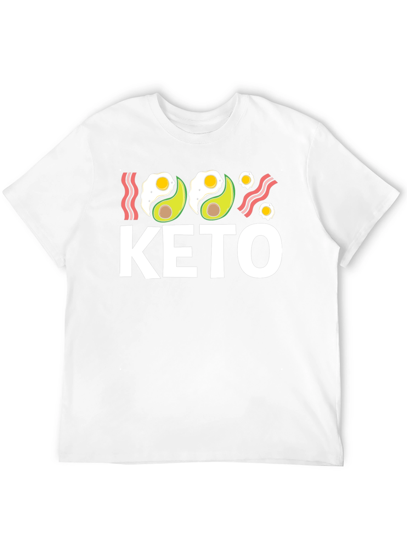Keto Diet T-Shirt - Avocado and Eggs