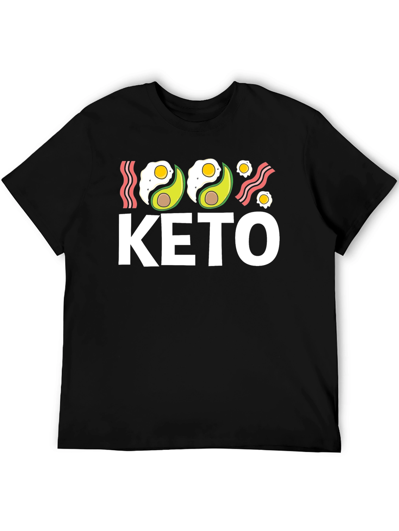 Keto Diet T-Shirt - Avocado and Eggs