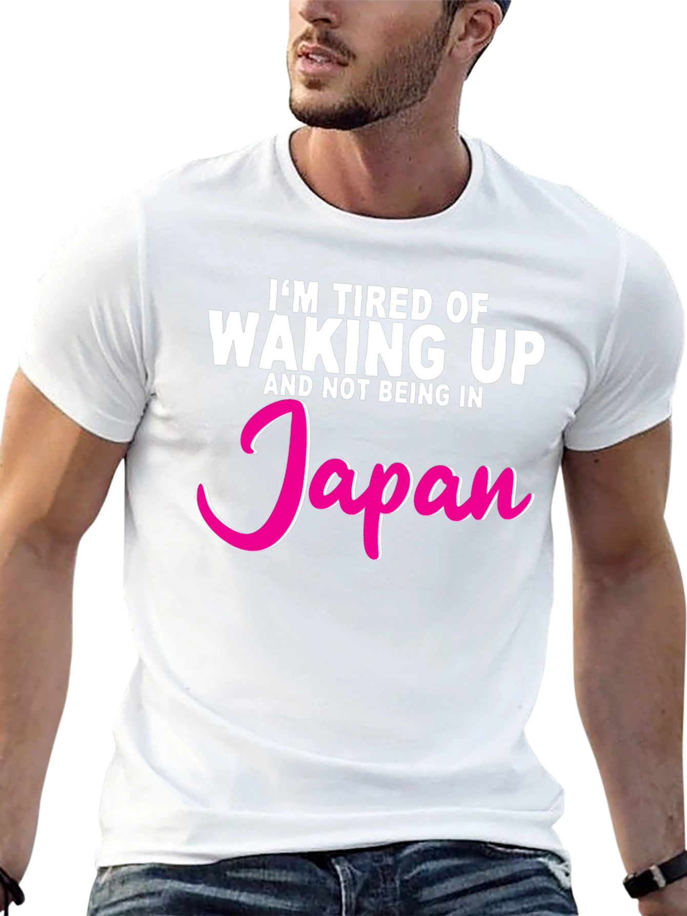 Tired of Waking Up Japan Graphic T-Shirt