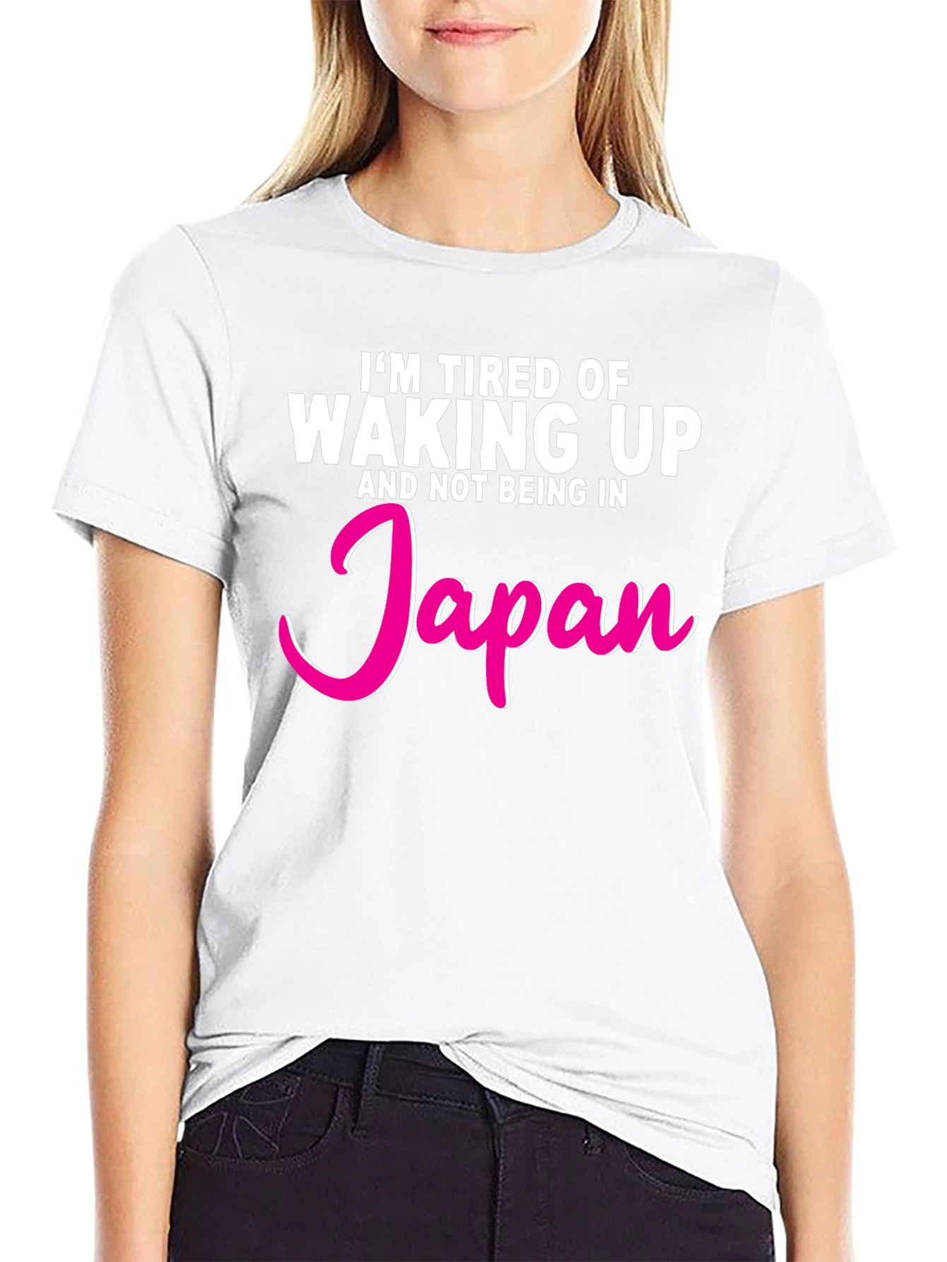 Tired of Waking Up Japan Graphic T-Shirt
