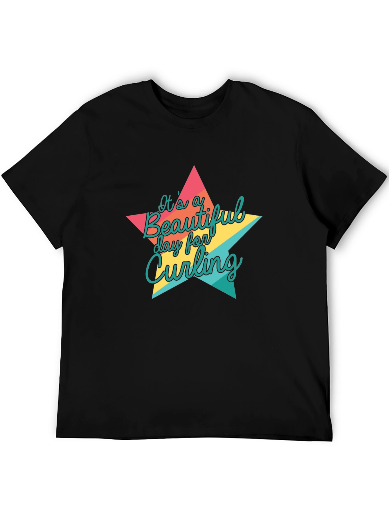 Curling Day Star Graphic Tee