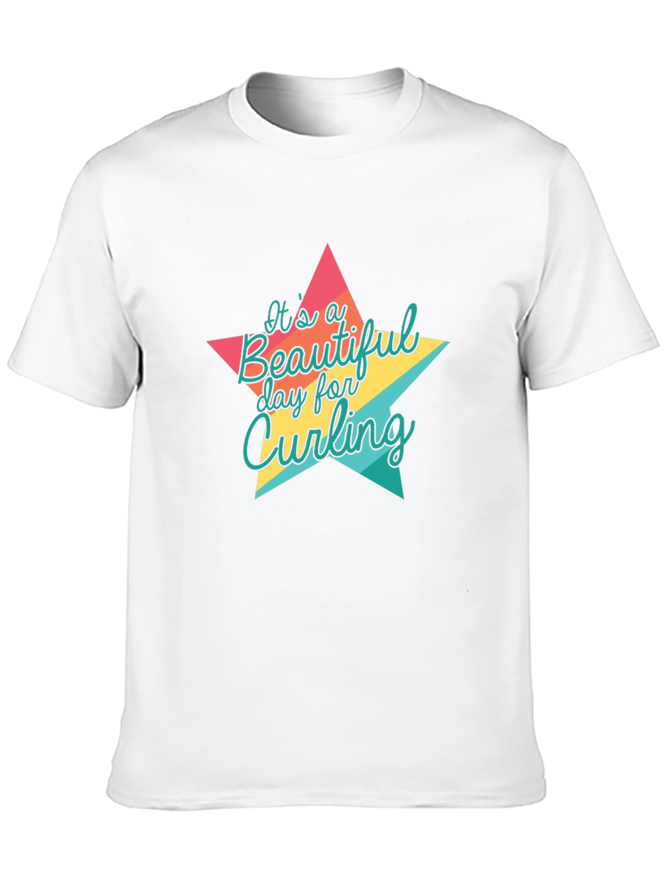 Curling Day Star Graphic Tee