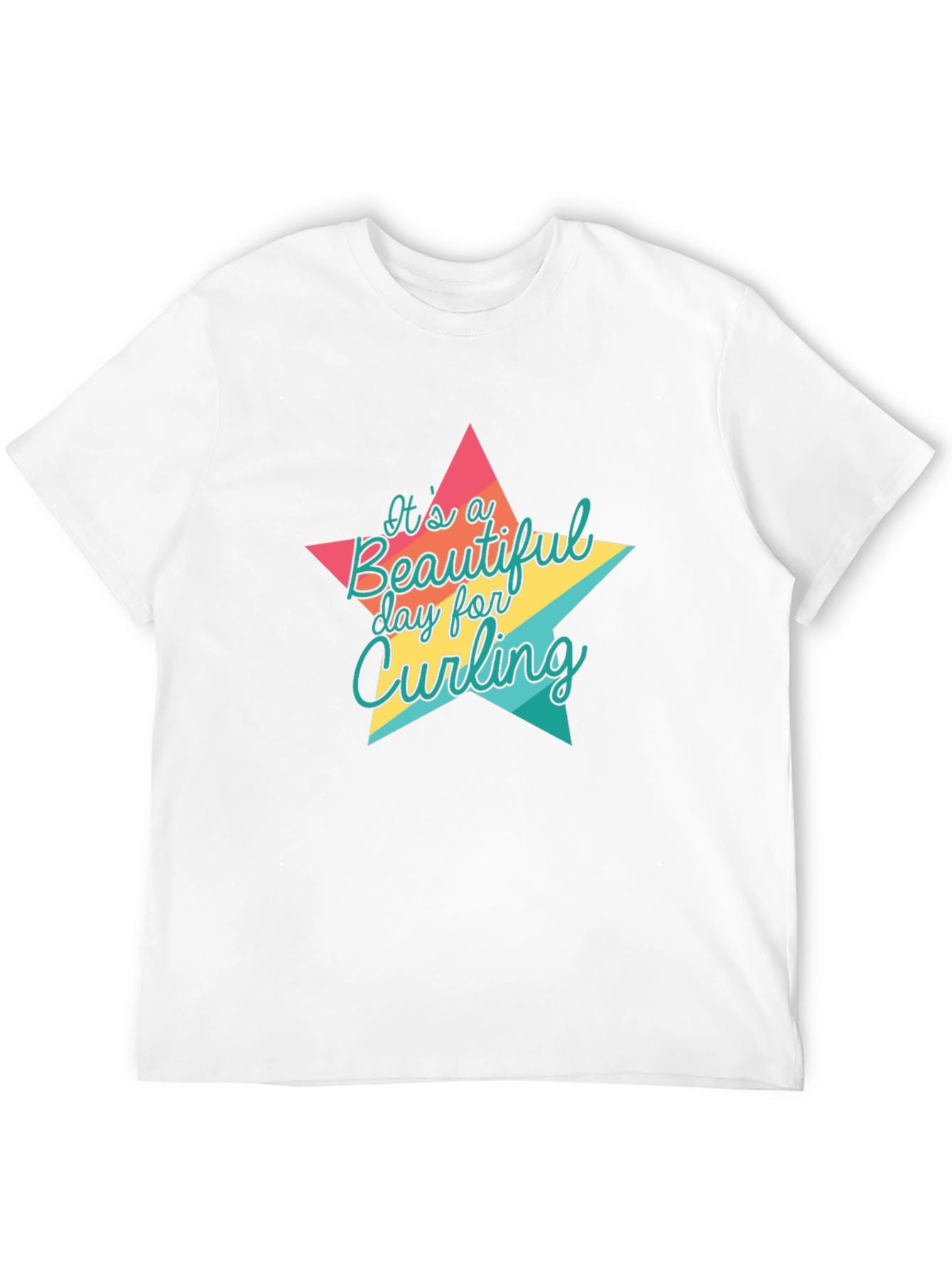 Curling Day Star Graphic Tee