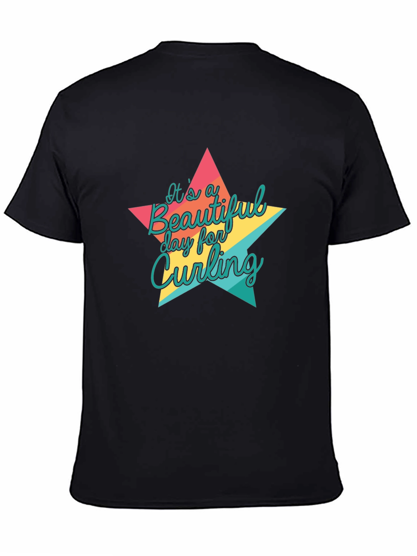 Curling Day Star Graphic Tee