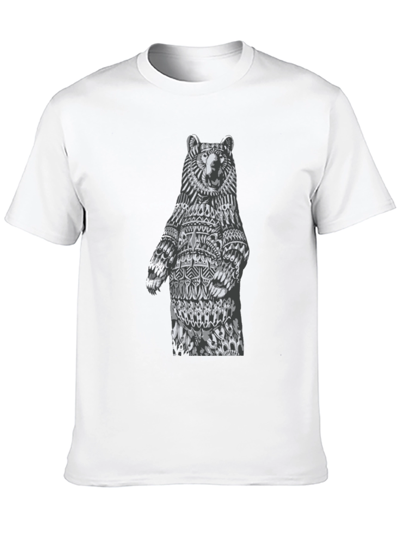 Bear Graphic Tee - Unique Black T-Shirt