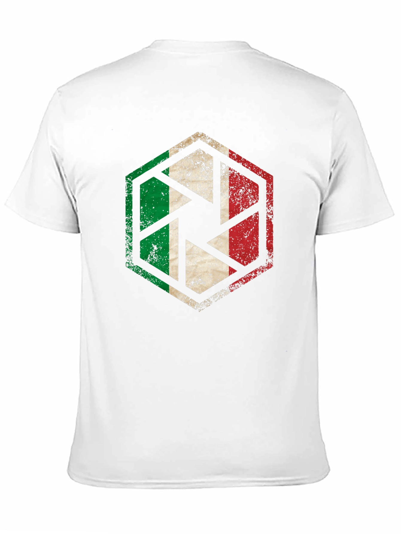 Italy Flag Camera Aperture Graphic T-Shirt