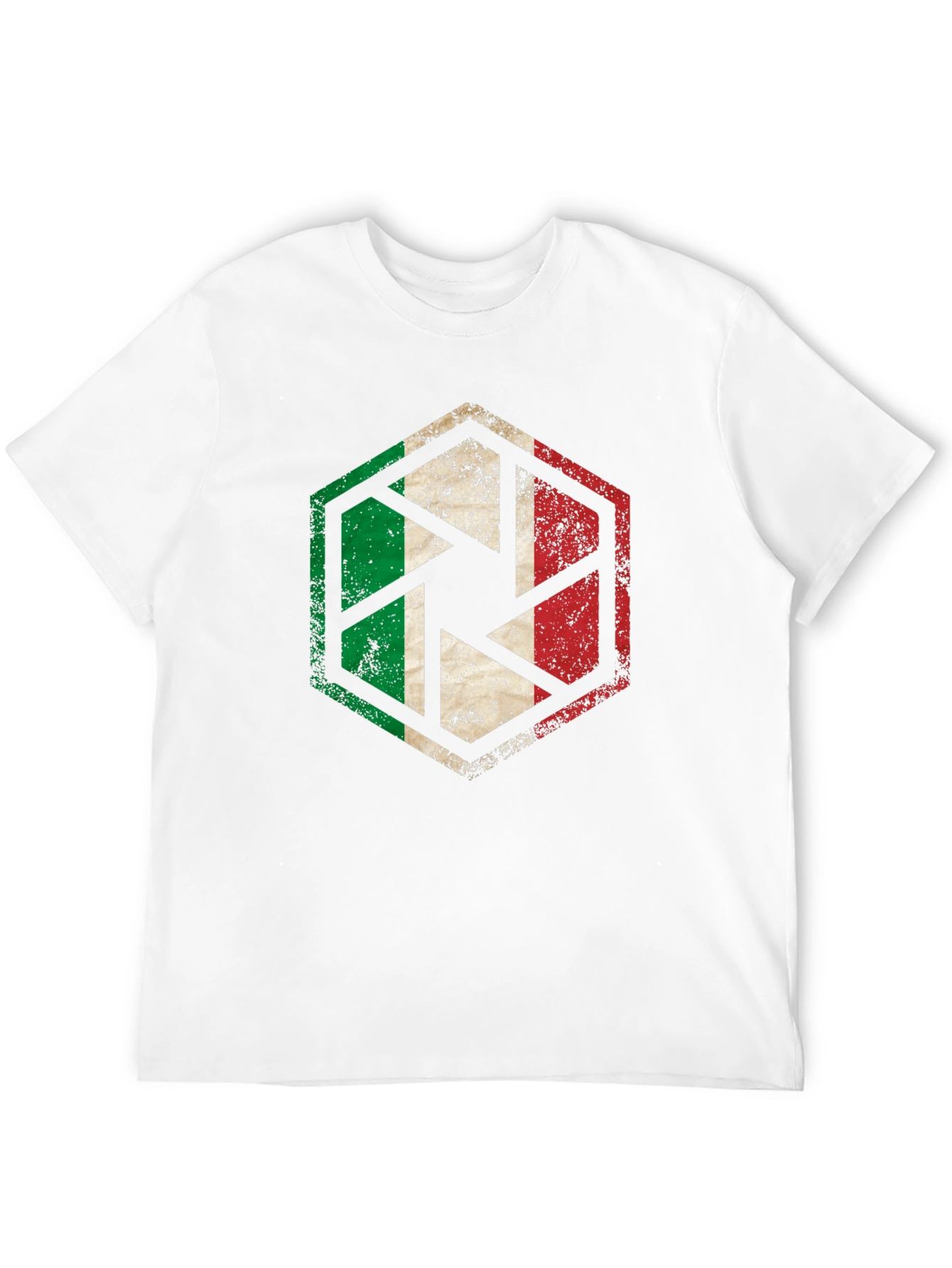 Italy Flag Camera Aperture Graphic T-Shirt