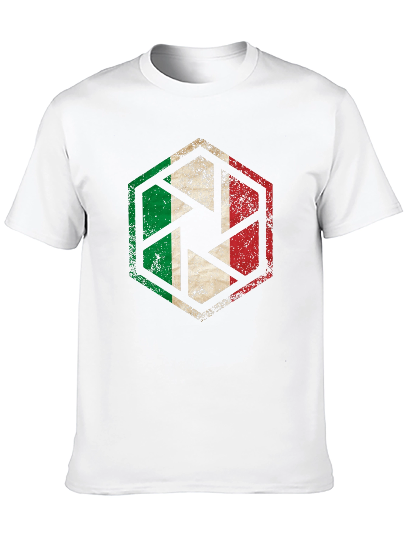Italy Flag Camera Aperture Graphic T-Shirt
