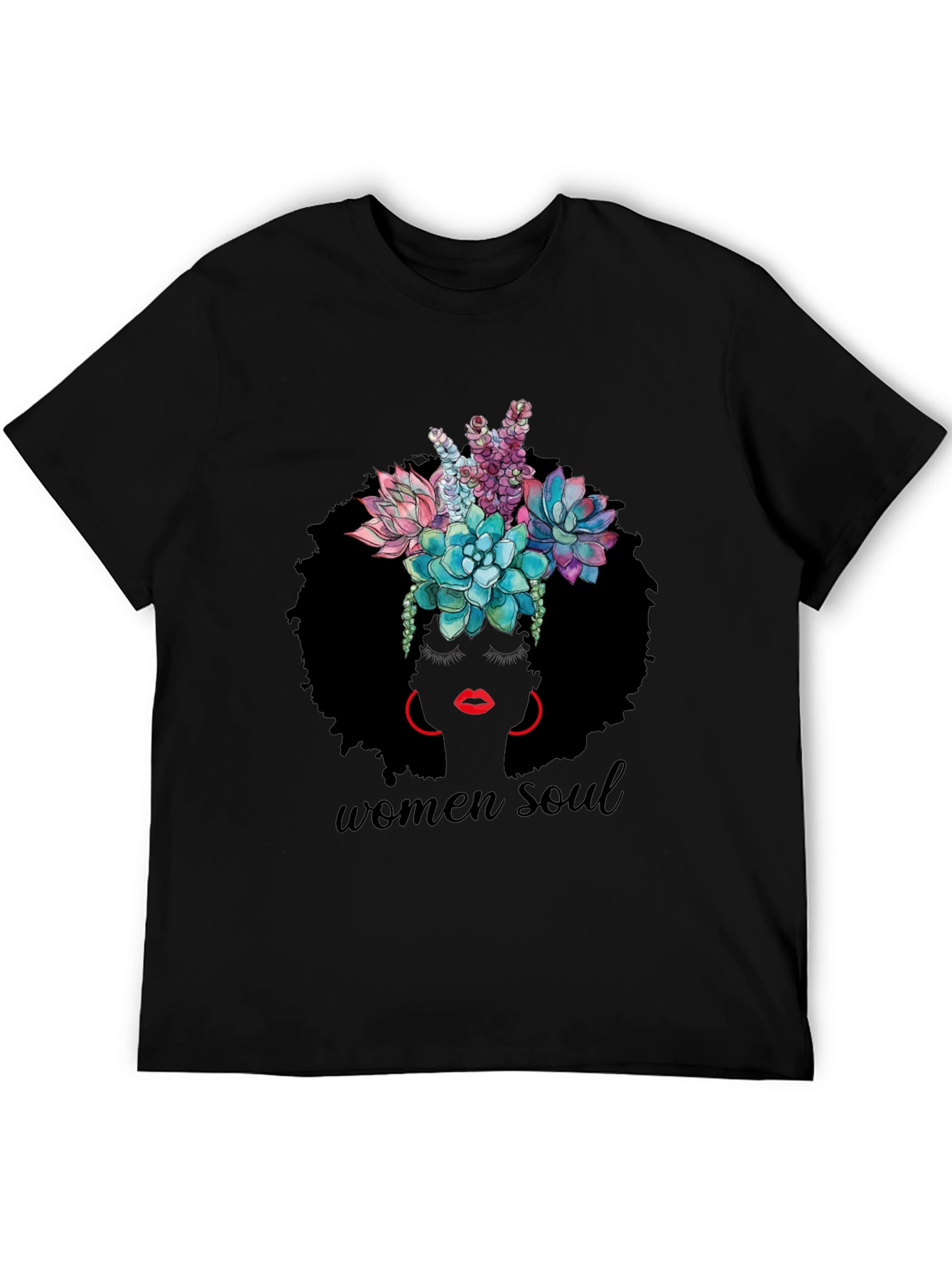Women Soul Graphic Tee - Black